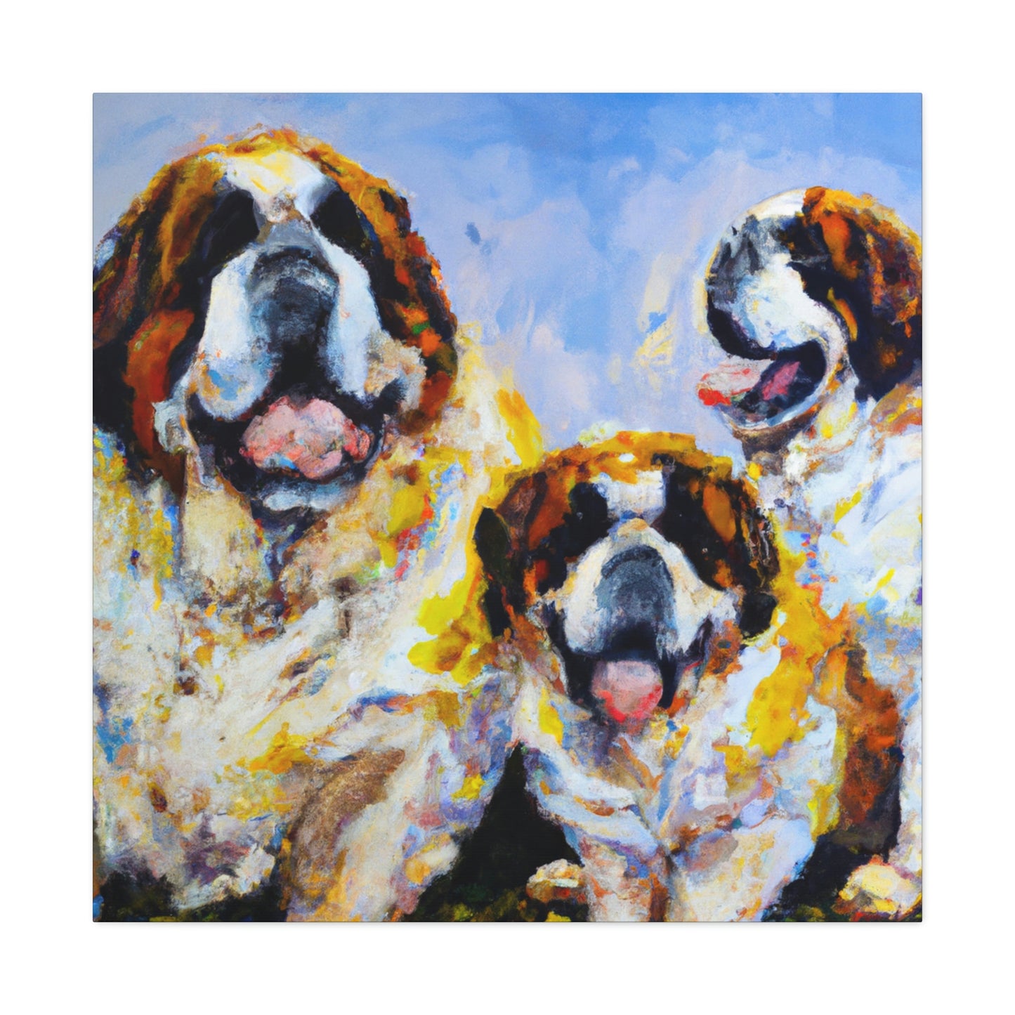 Saint Bernard's Majesty - Canvas