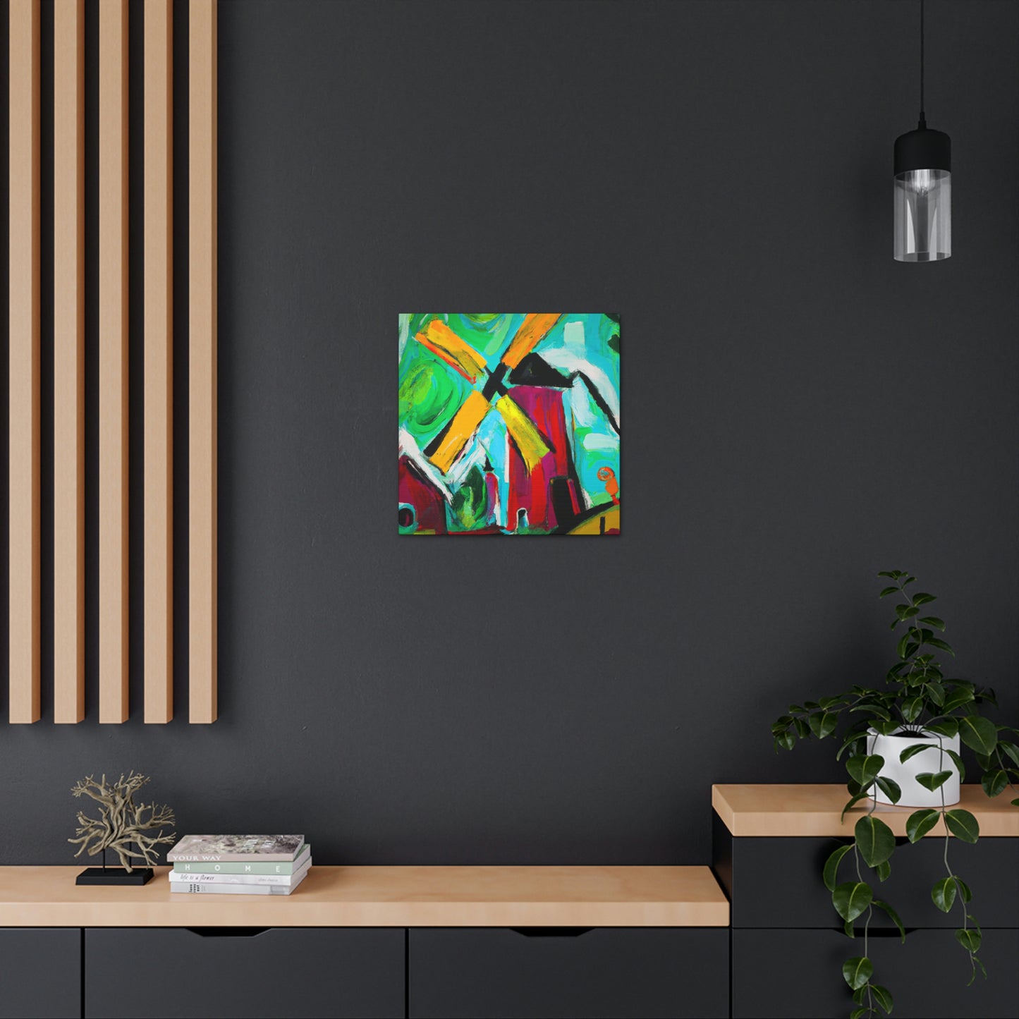 Windmill in Turbulence - Canvas