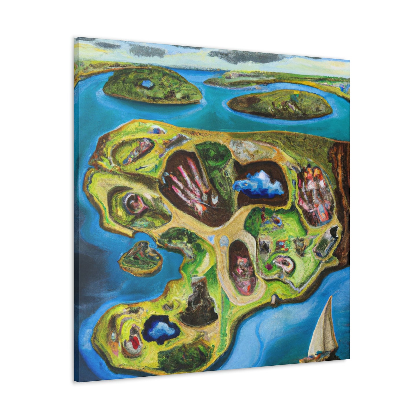 "Archipelago in Surrealism" - Canvas