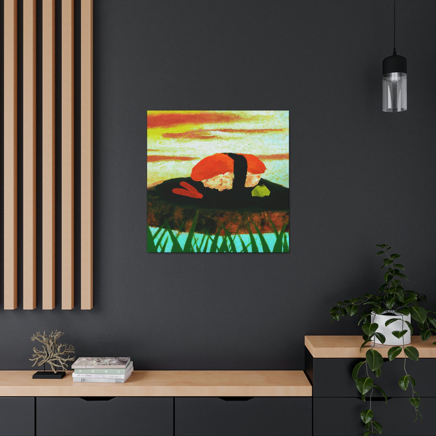 Sushi Seas of Satin - Canvas