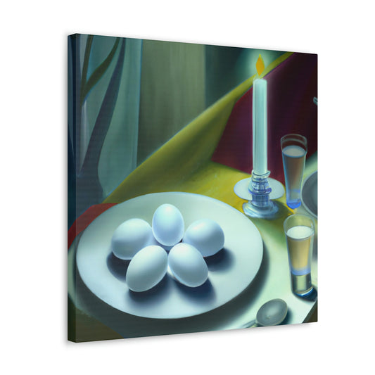 A Basket of Eggs - Canvas