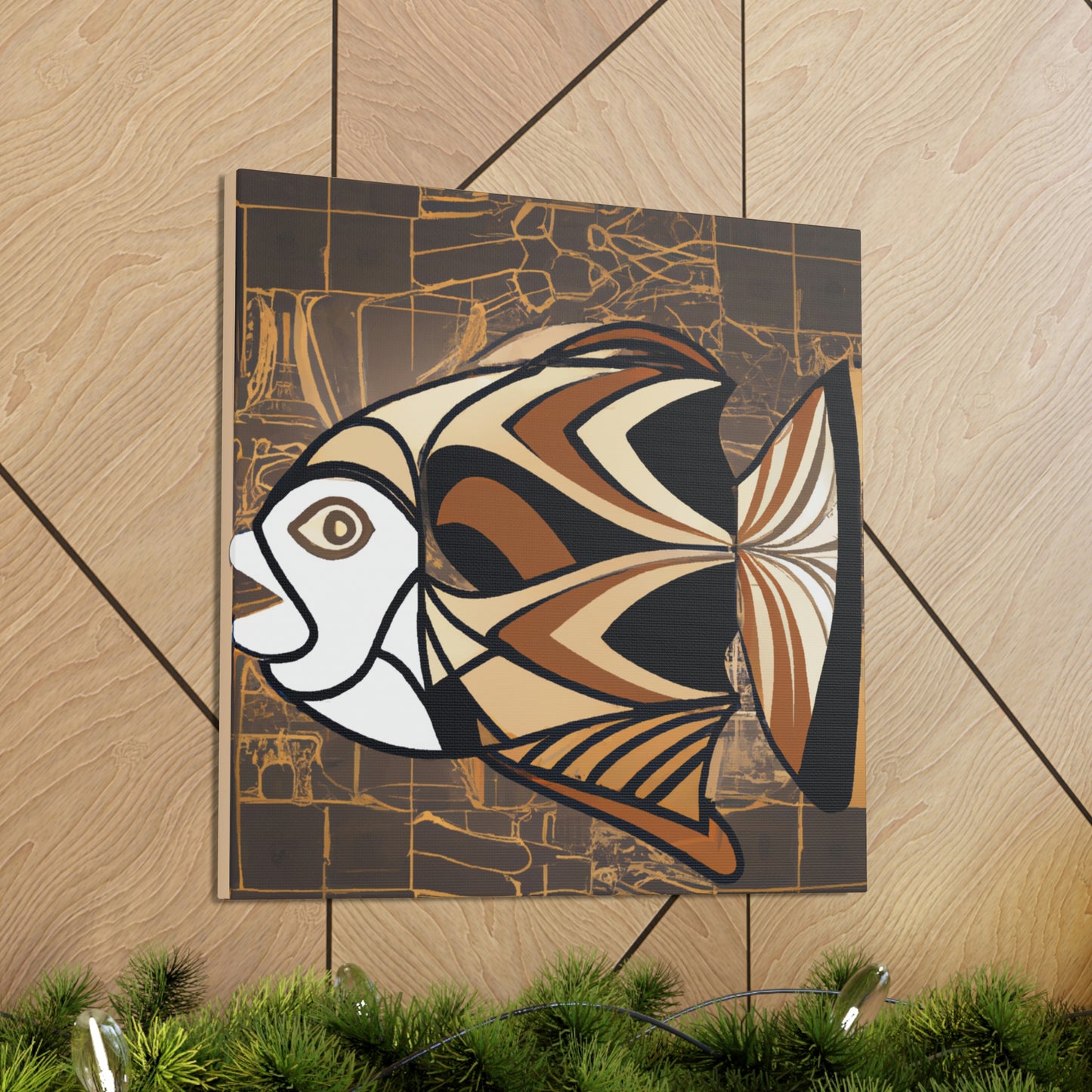 "Fish in Art Deco" - Canvas