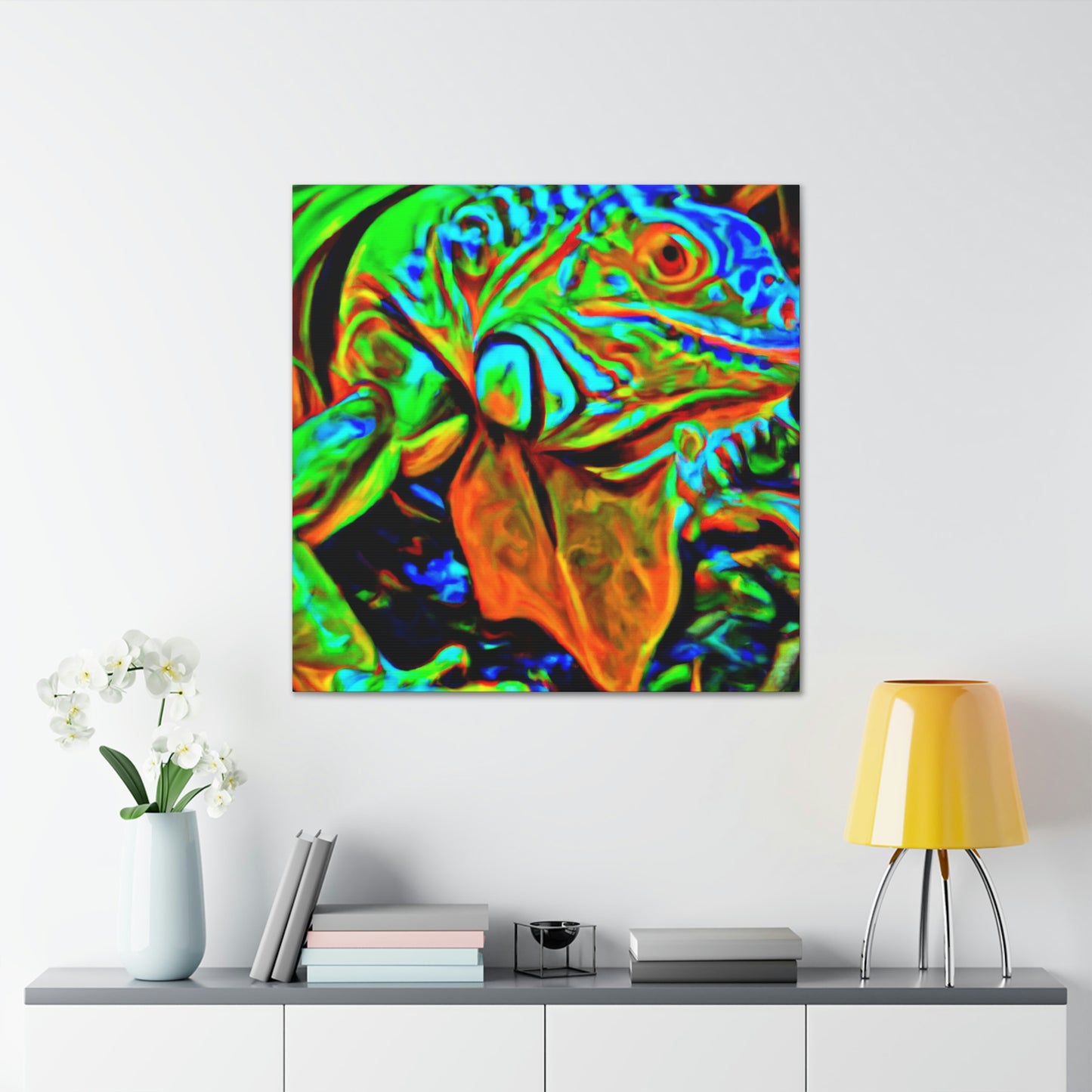 "Iguanas in Expressionism" - Canvas