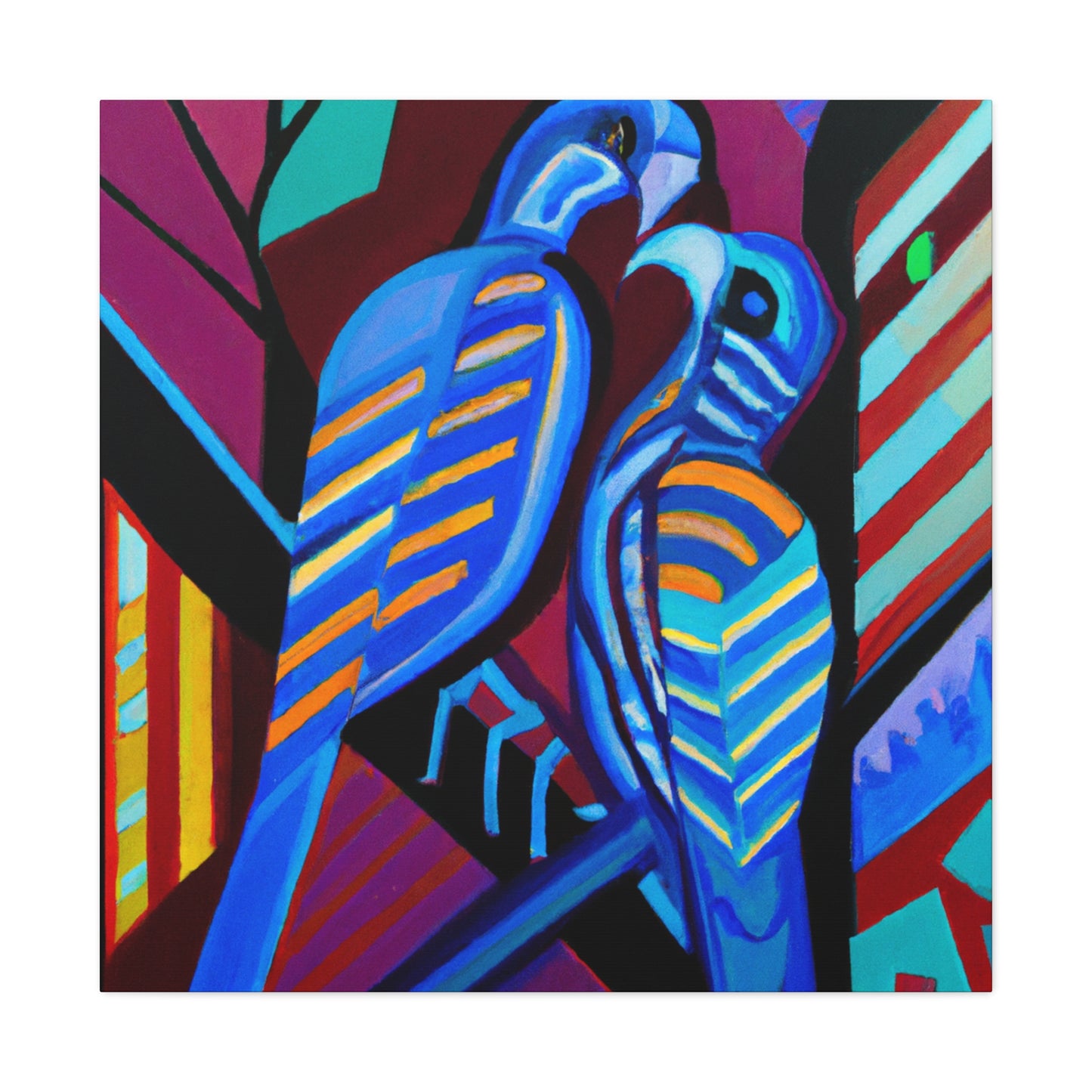 Loving Birds Flourish - Canvas