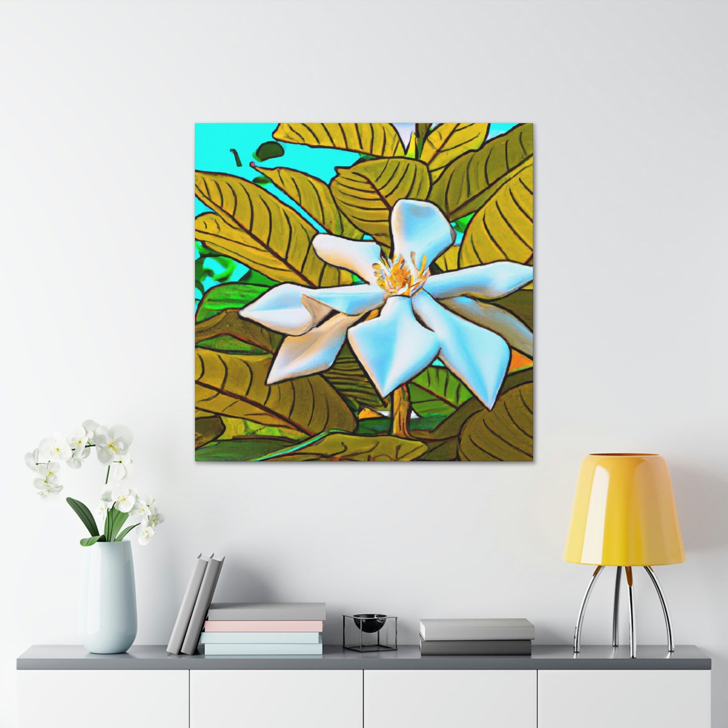 Gardenia Pop Pop Art - Canvas