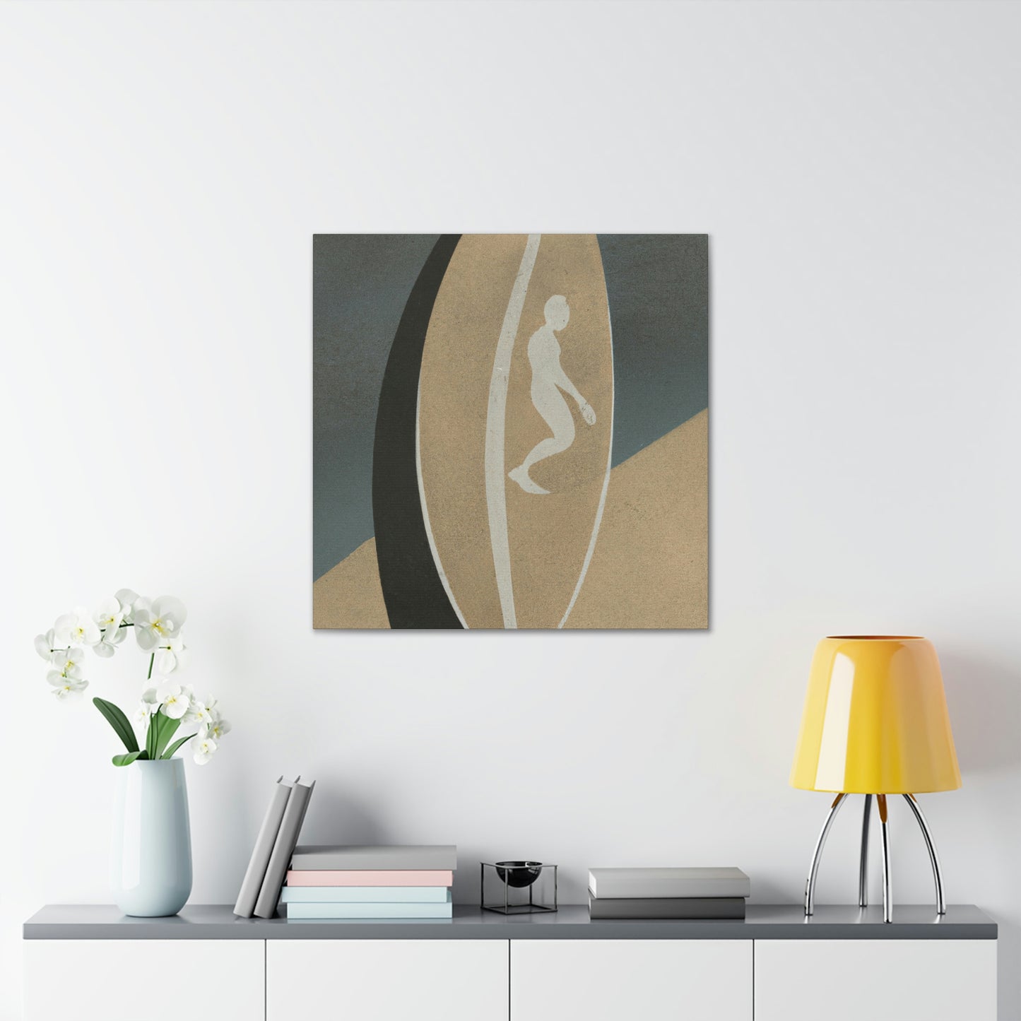 Surfing in Simplicity - Canvas