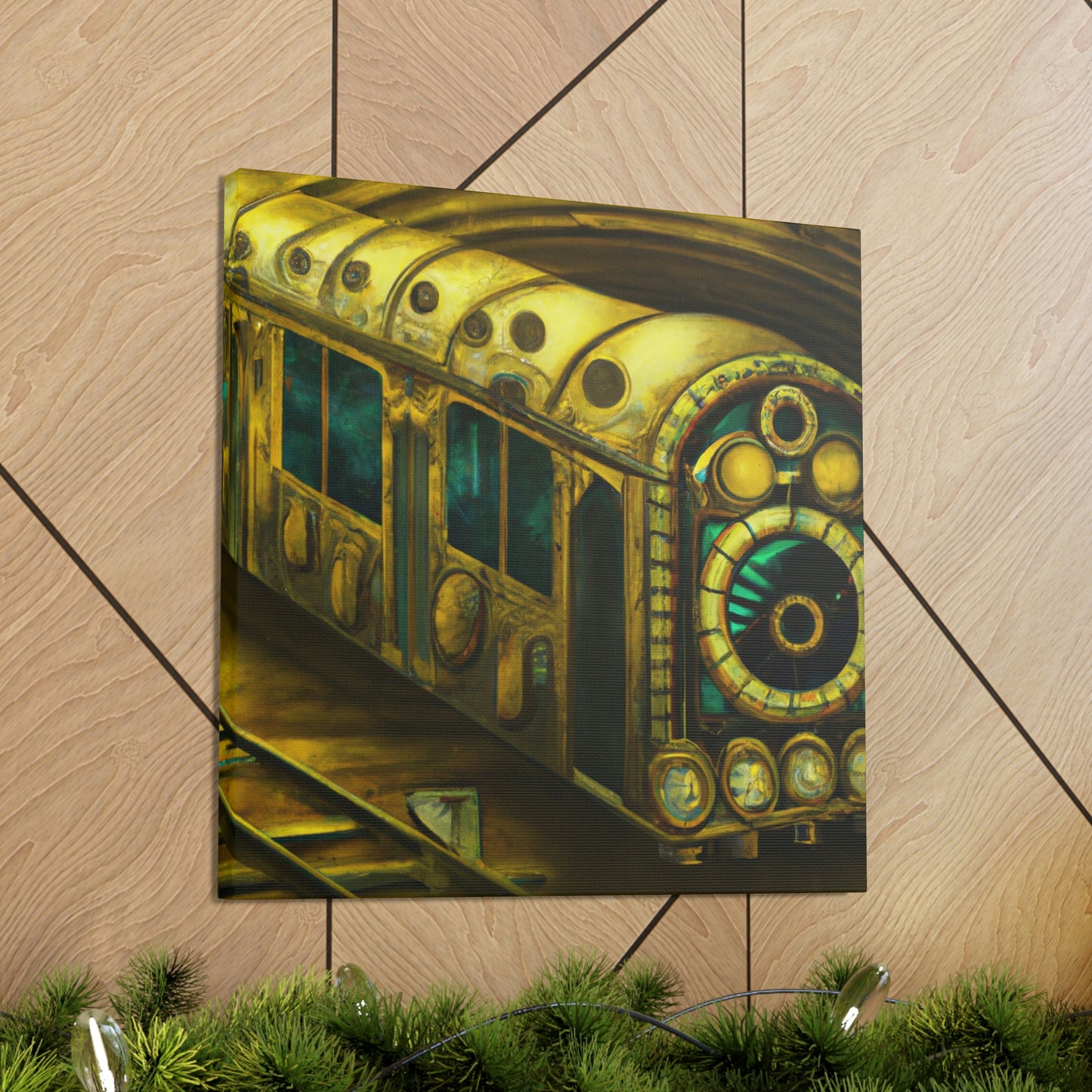 Subway Train Steampunk - Canvas