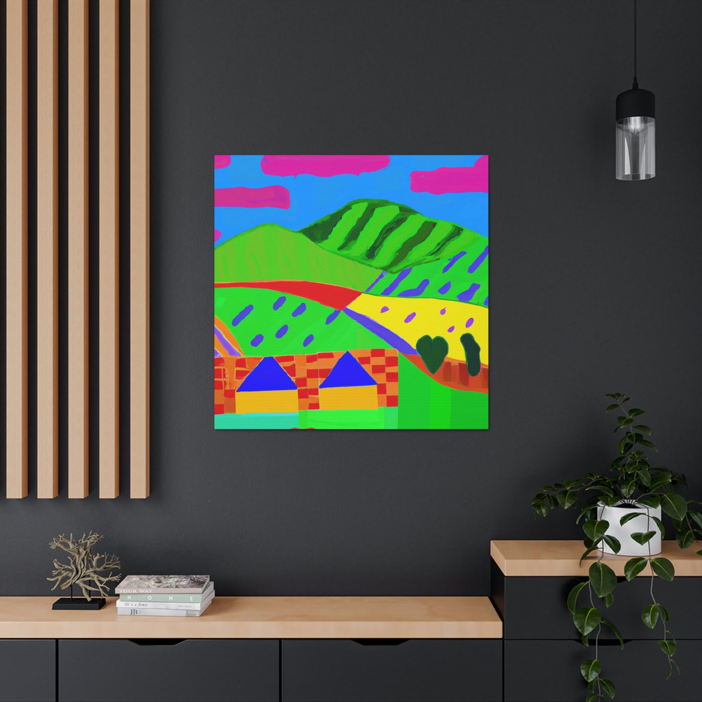 Countryside Fauvist Blaze - Canvas