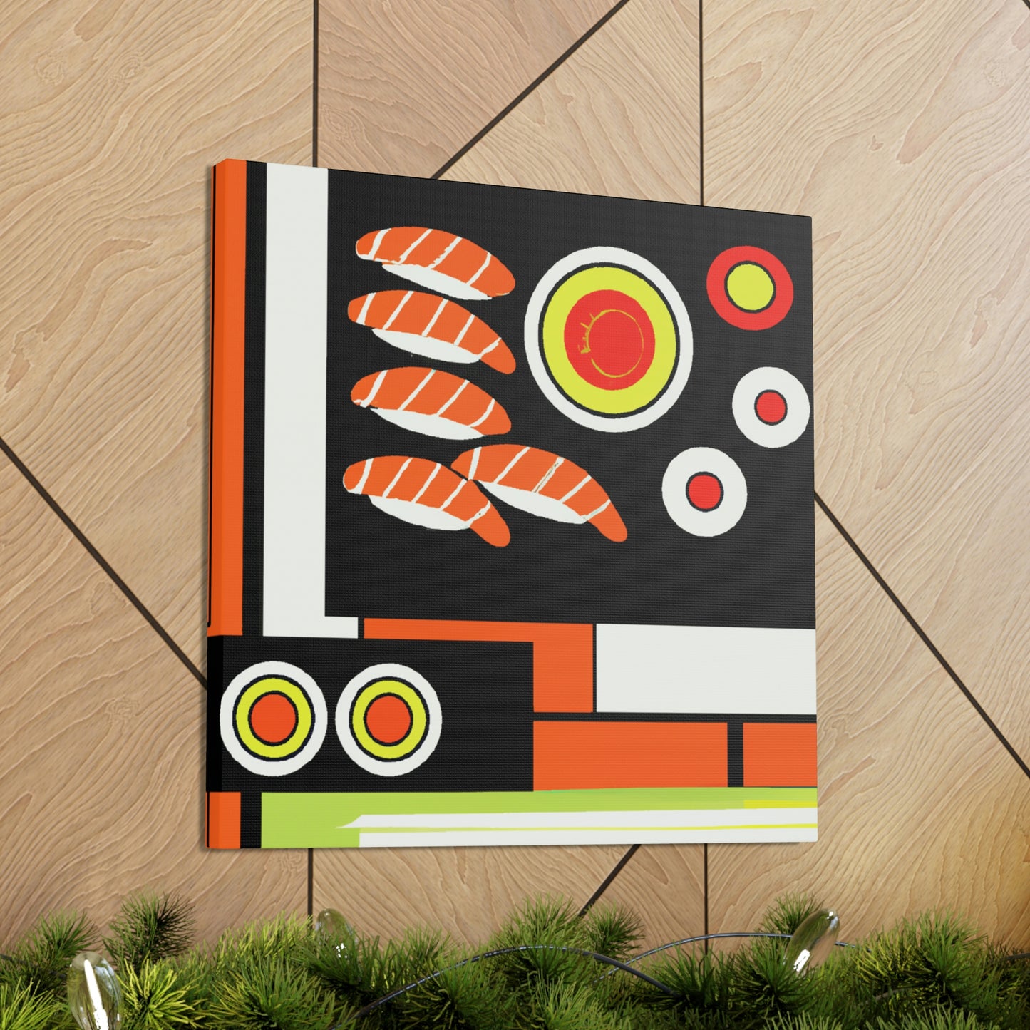 "Delicate Deco Sushi Art" - Canvas