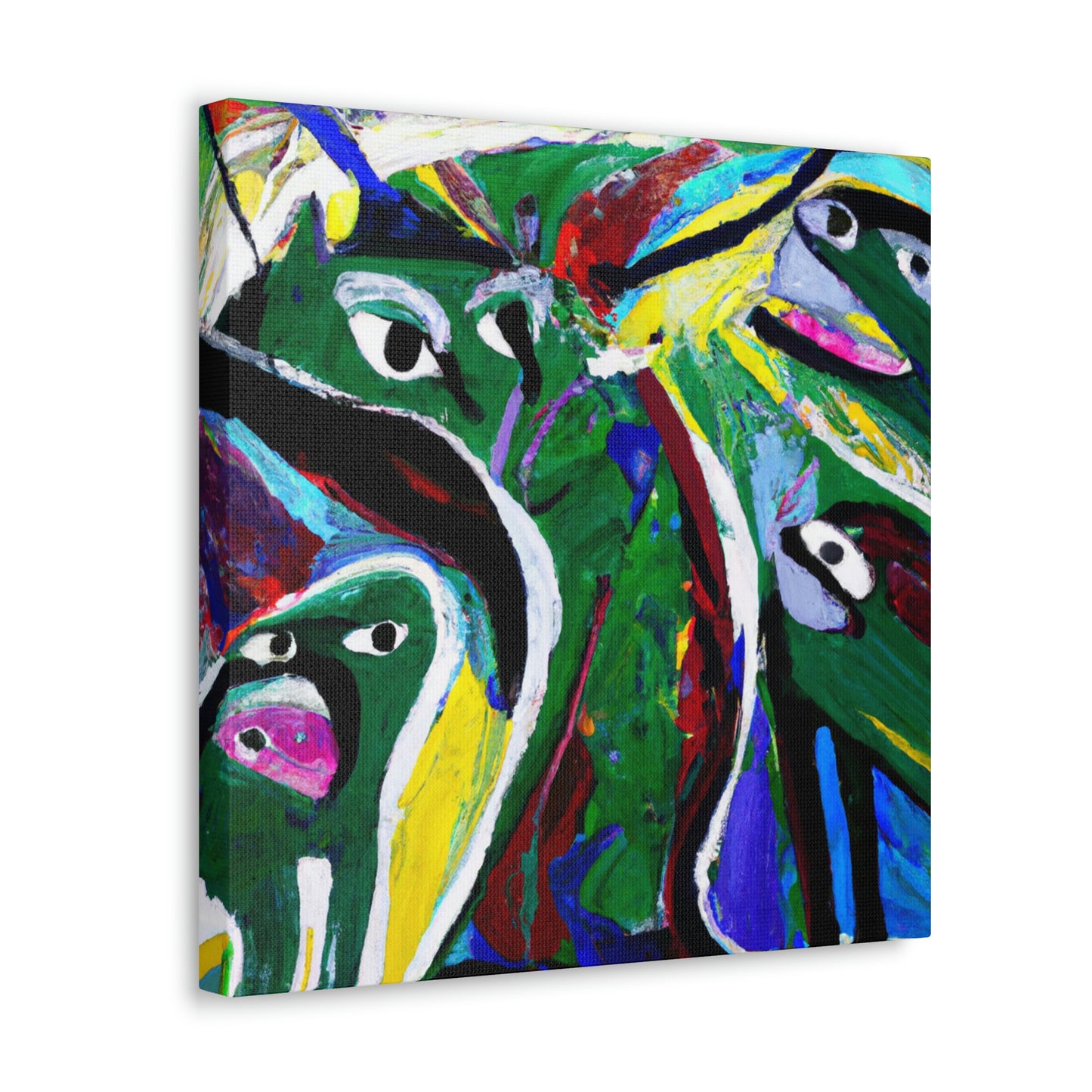 Otters in Abstraction - Canvas