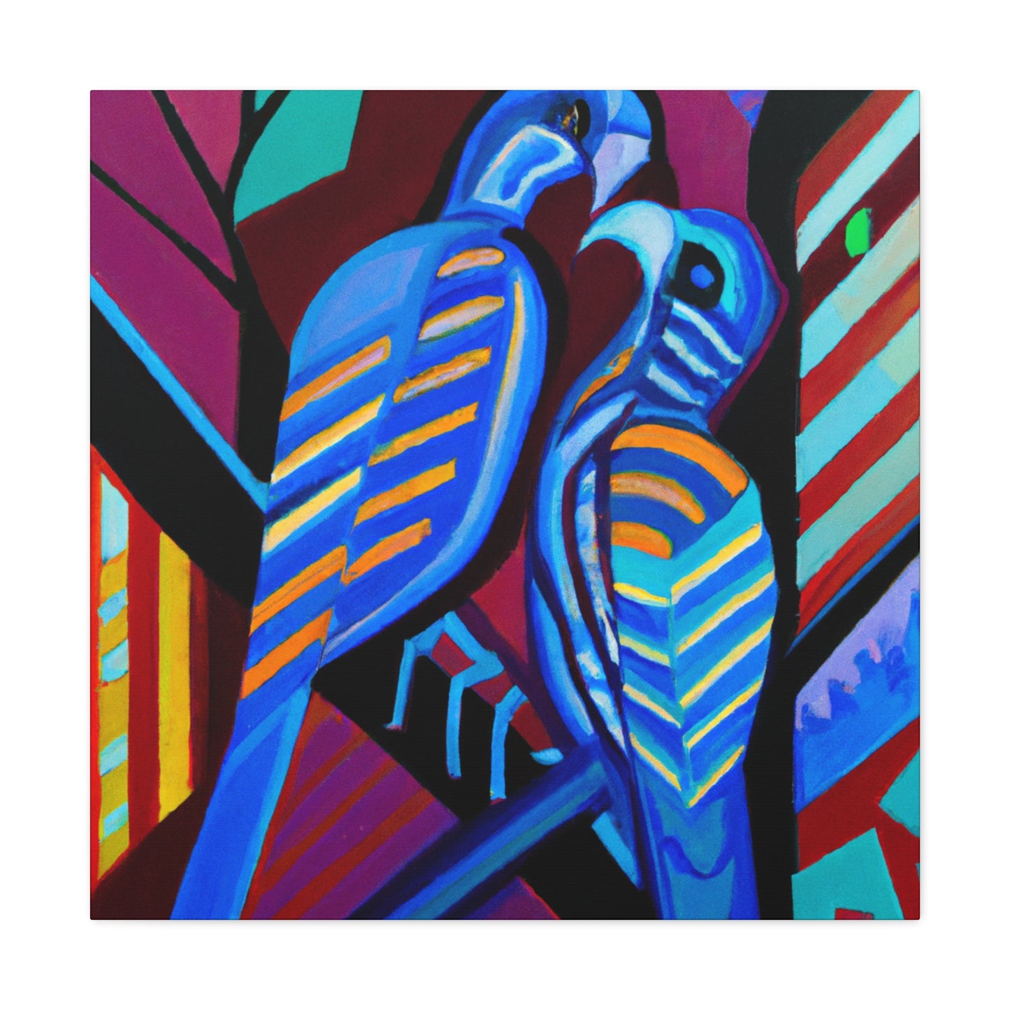 Loving Birds Flourish - Canvas