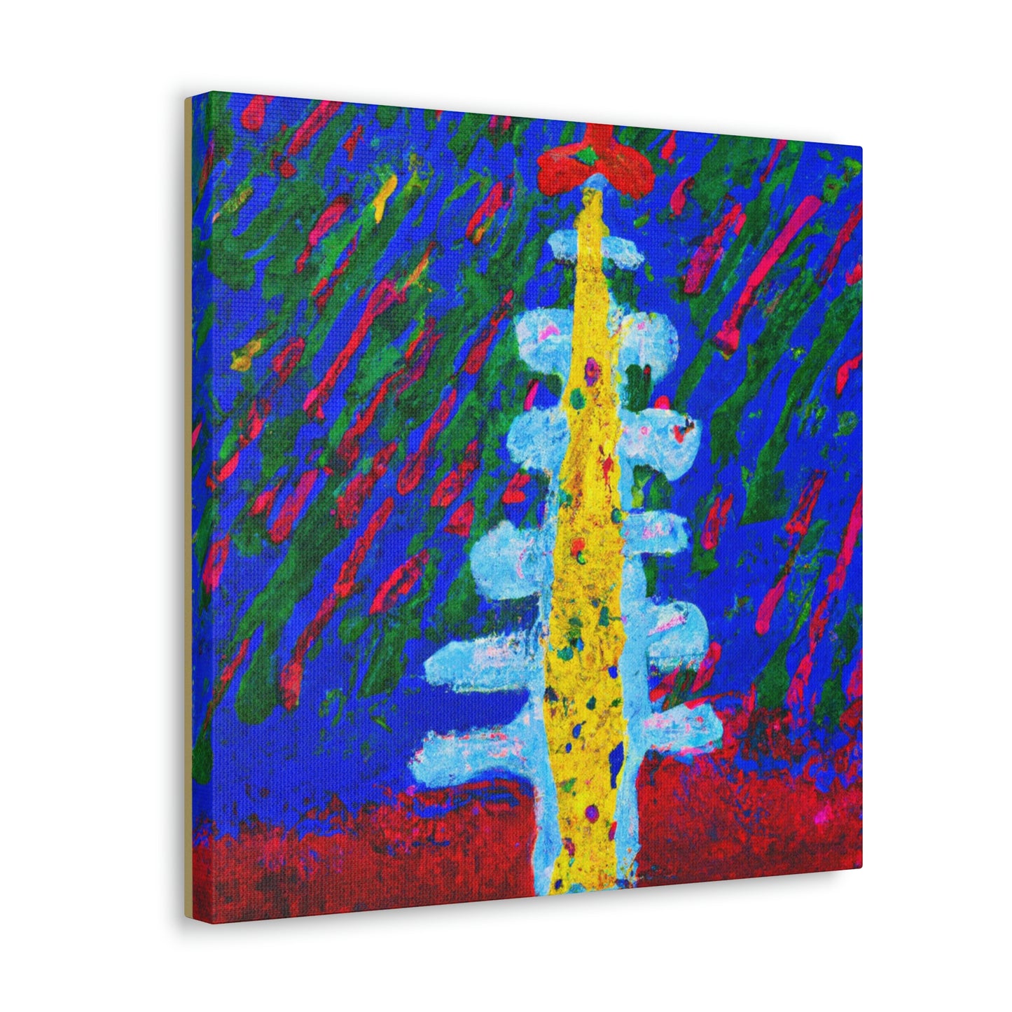 Christmas Tree Reflection - Canvas