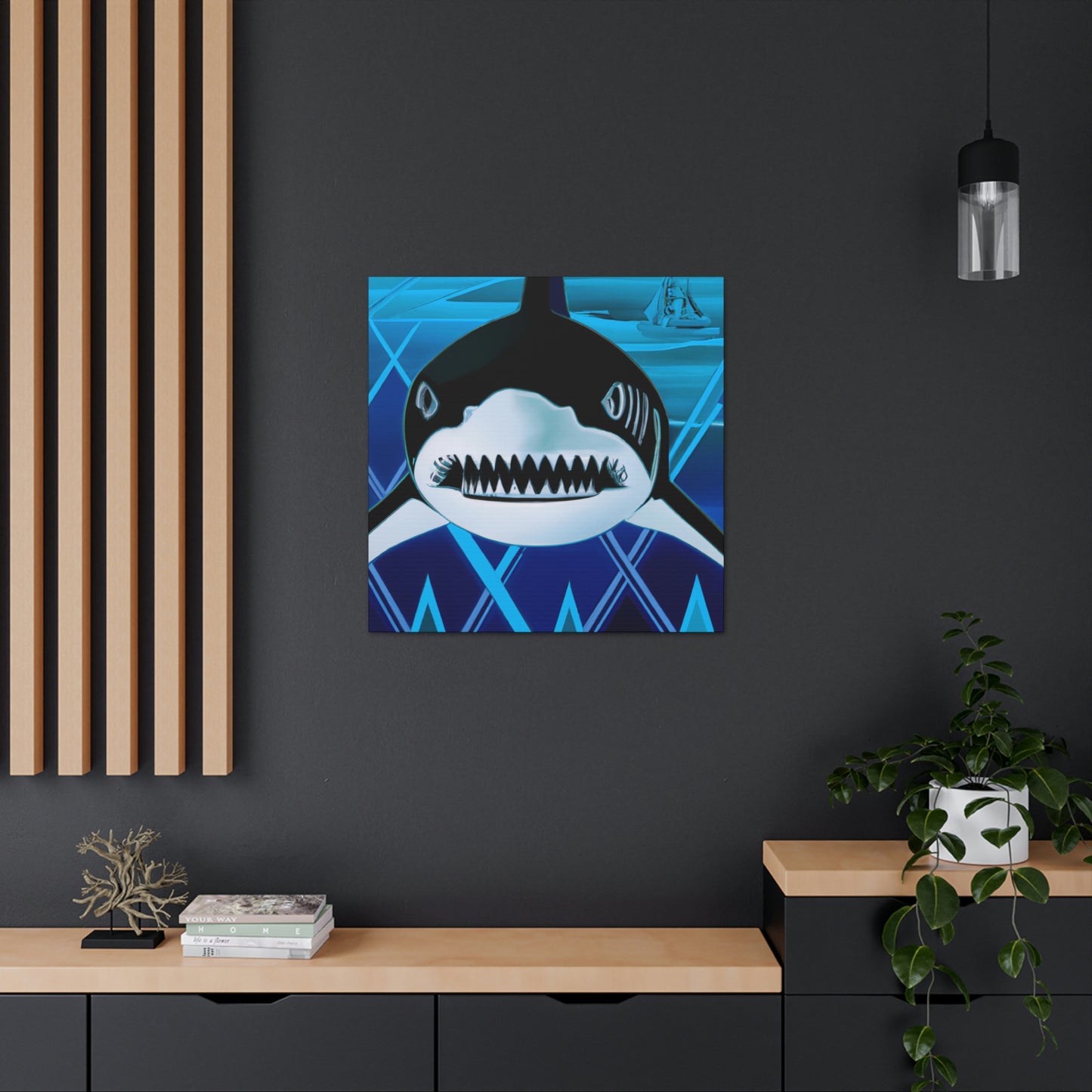 "Jaws of Art Deco" - Canvas