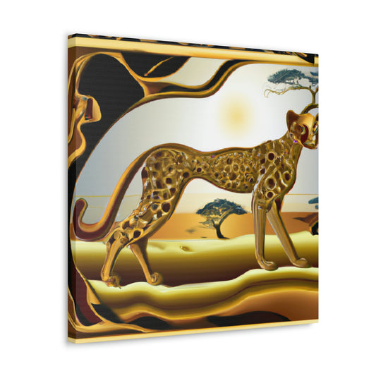 Cheetah Art Deco Glide - Canvas