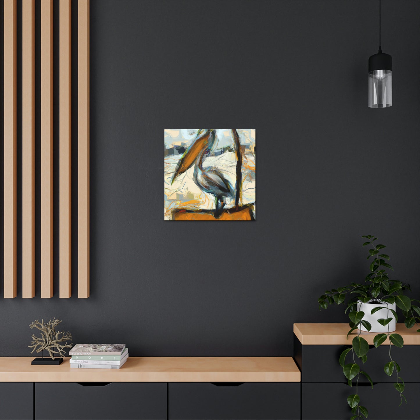 Pelican's Deep Emotion - Canvas