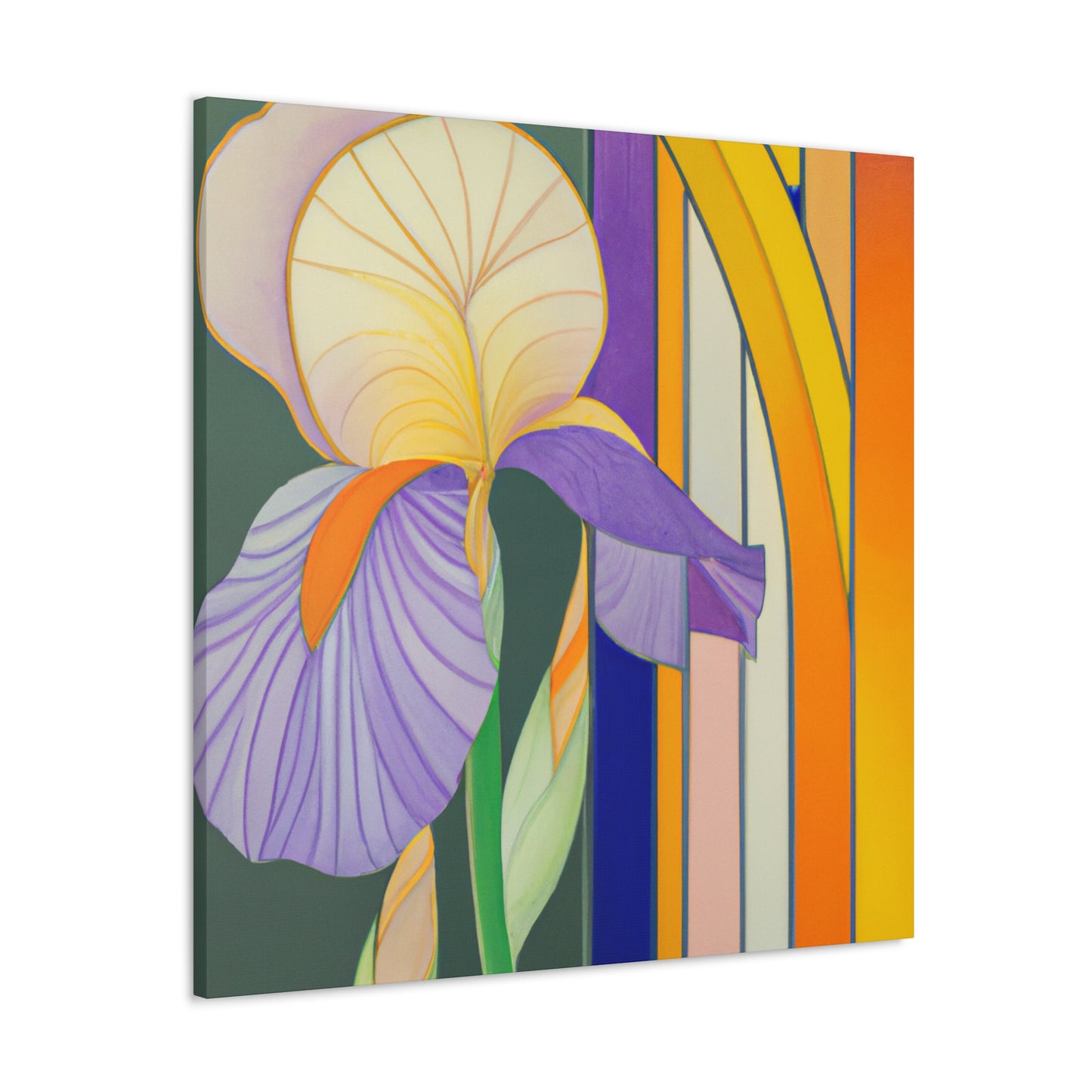 "Indomitable Iris Radiance" - Canvas