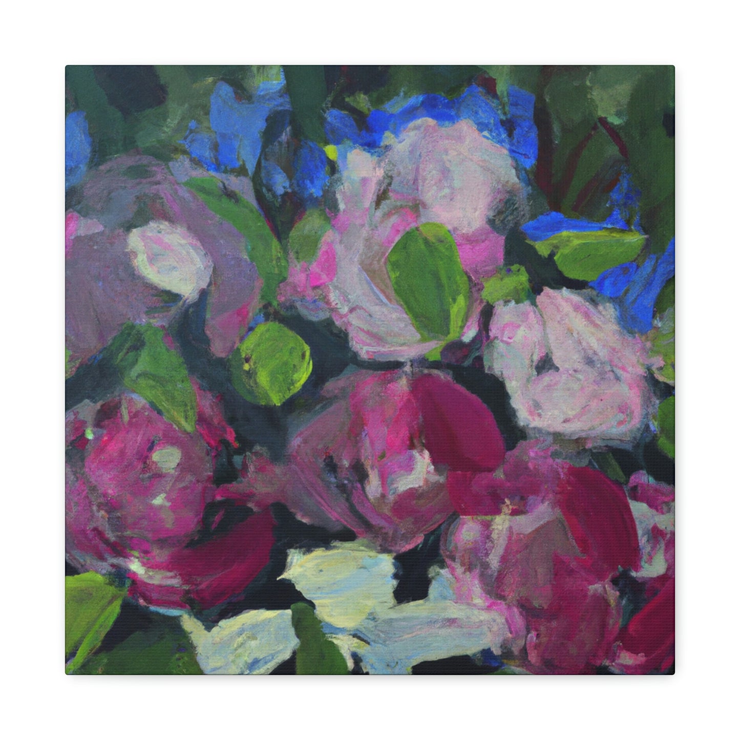 Peony in Bloom. - Canvas