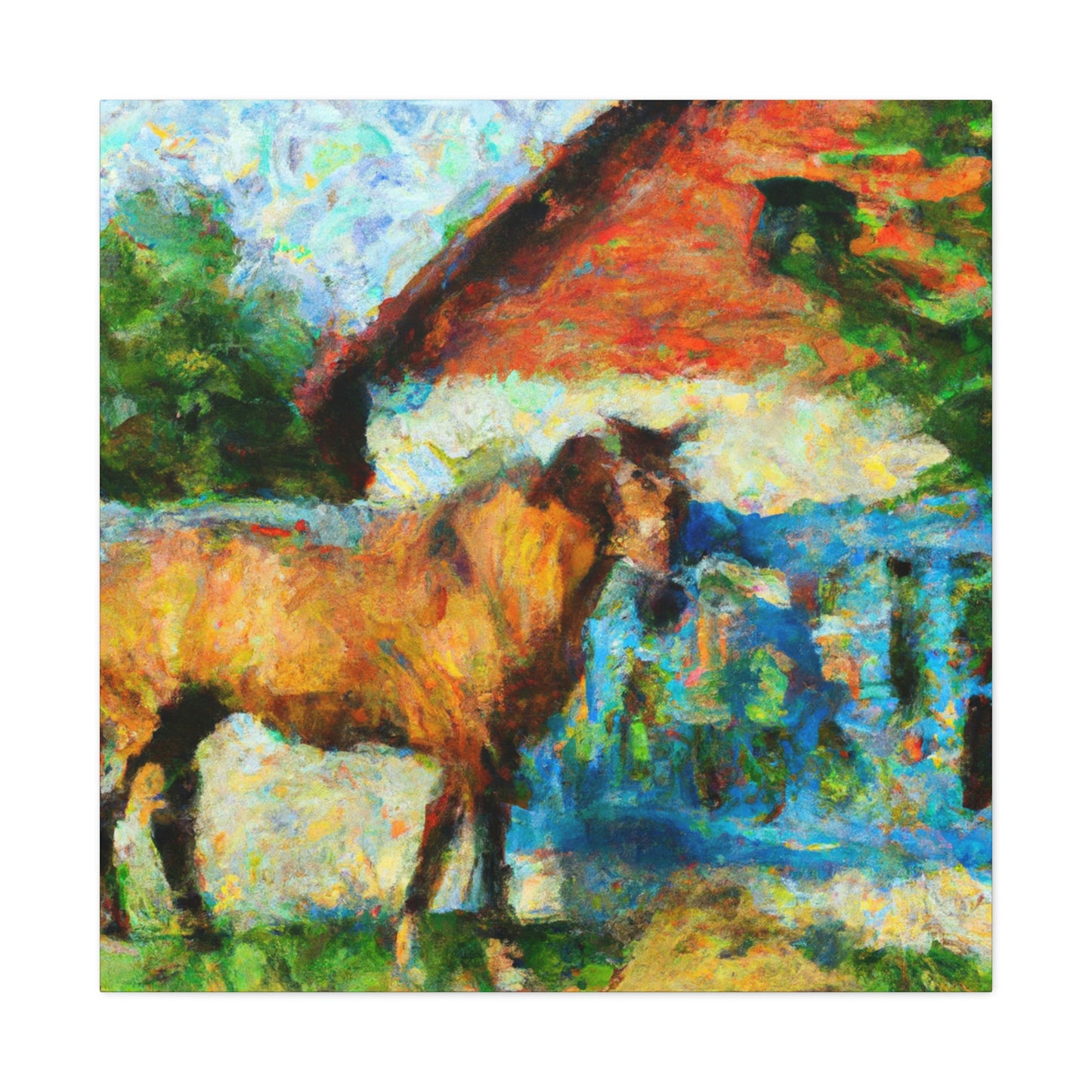 "Horse in Motion Impression" - Canvas