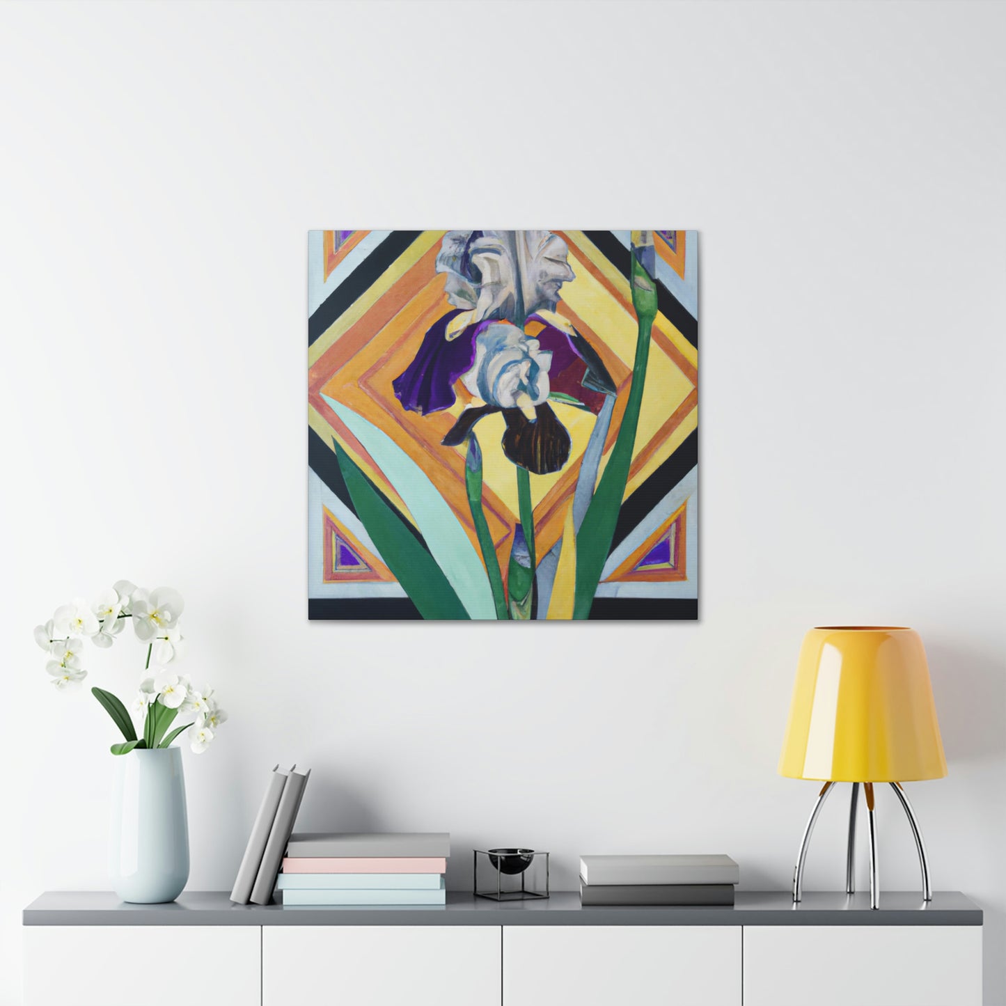 Iris, Glowing Gemstone - Canvas