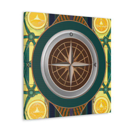 Vibrant Deco Compass - Canvas