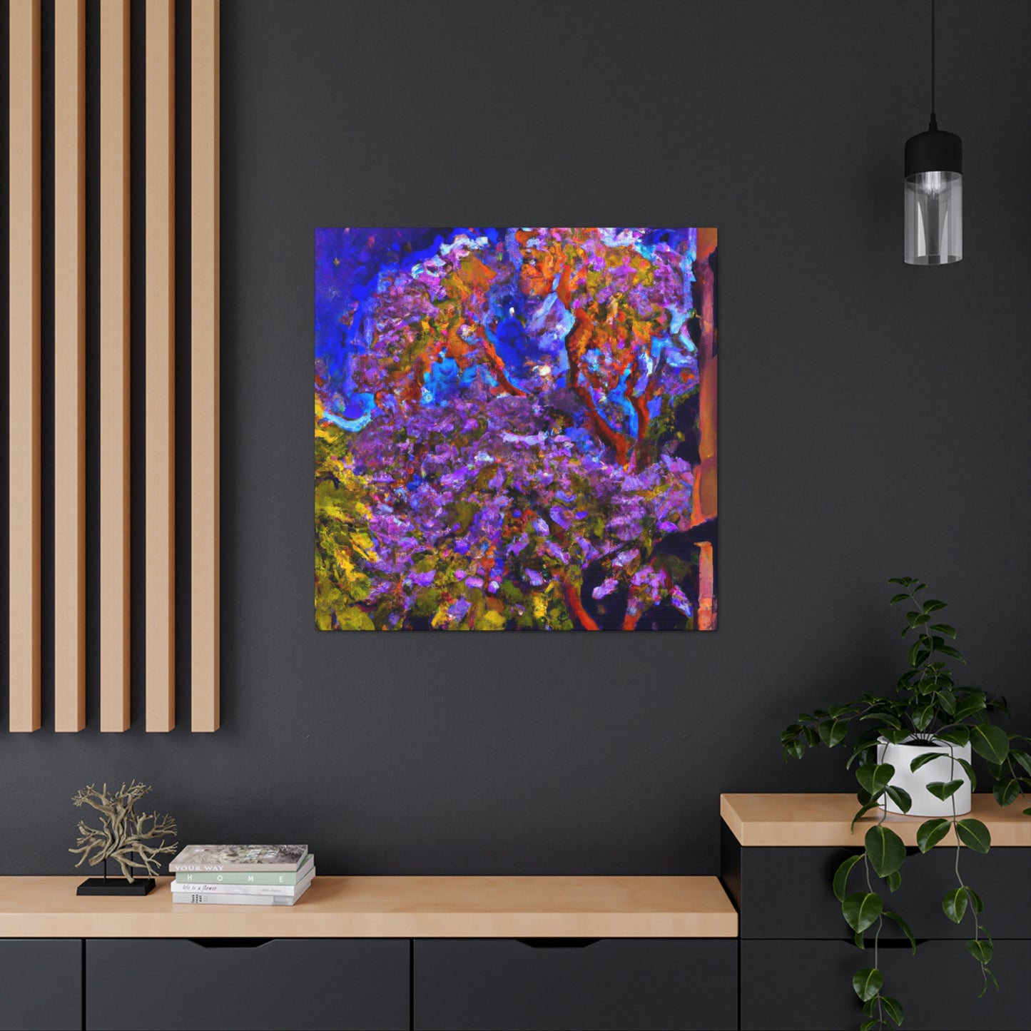 "Vibrant Jacaranda Tree" - Canvas