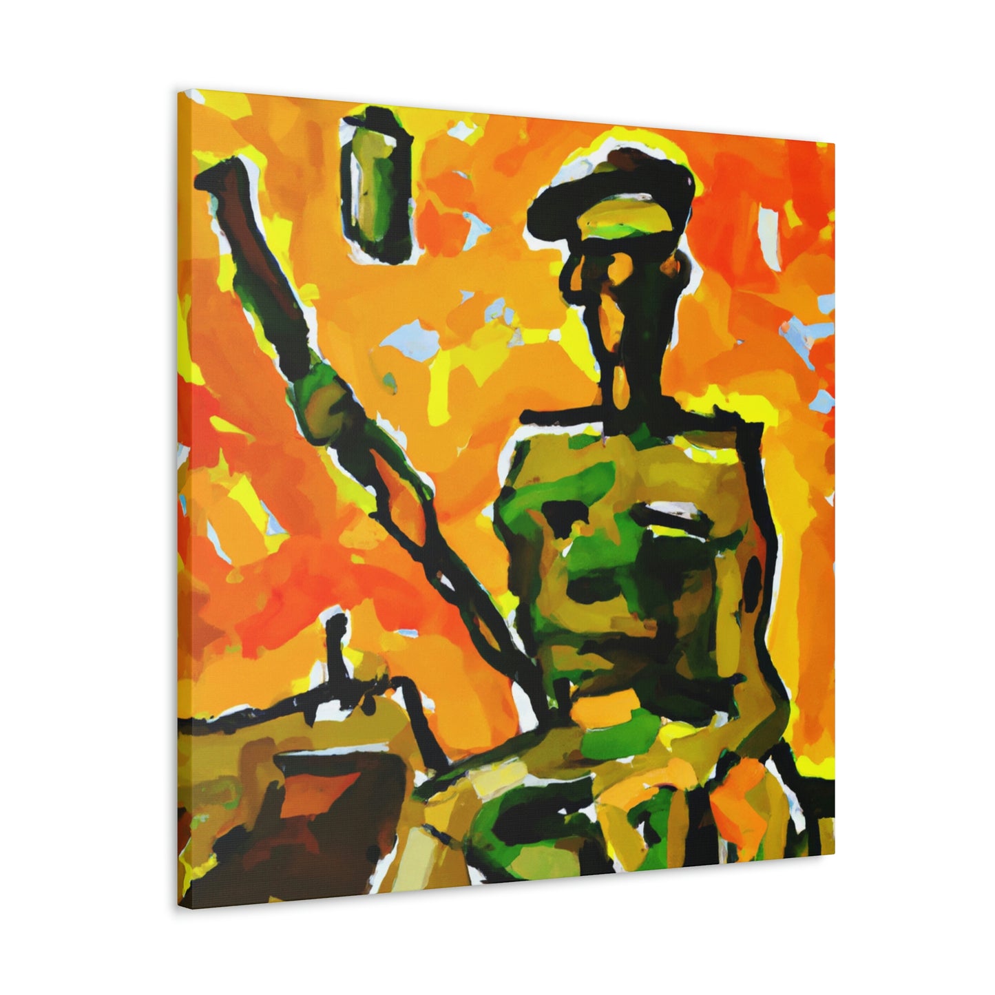 Sniper in Fauvism - Canvas