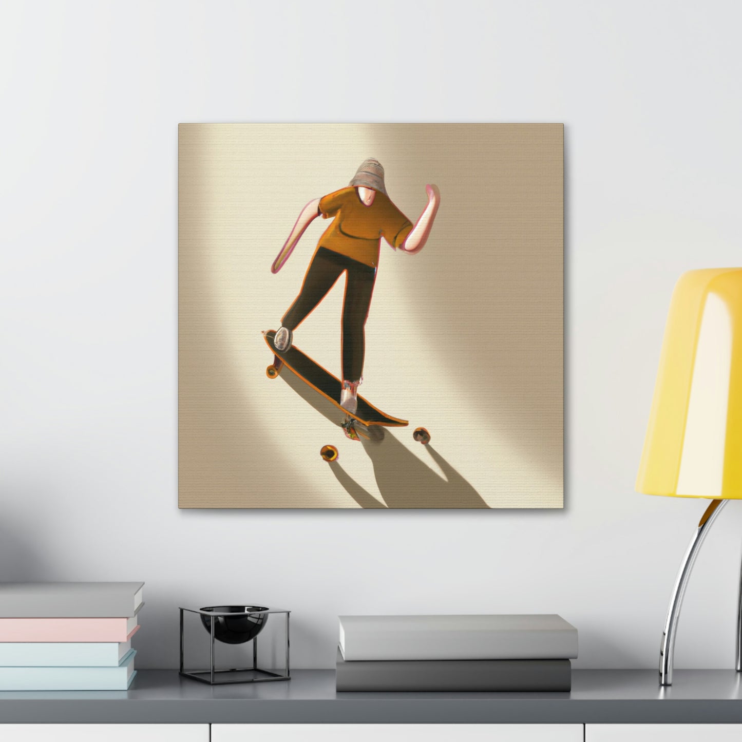 Skateboarding Abstract Minimalism - Canvas