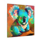 Koala in Azure Sky - Canvas