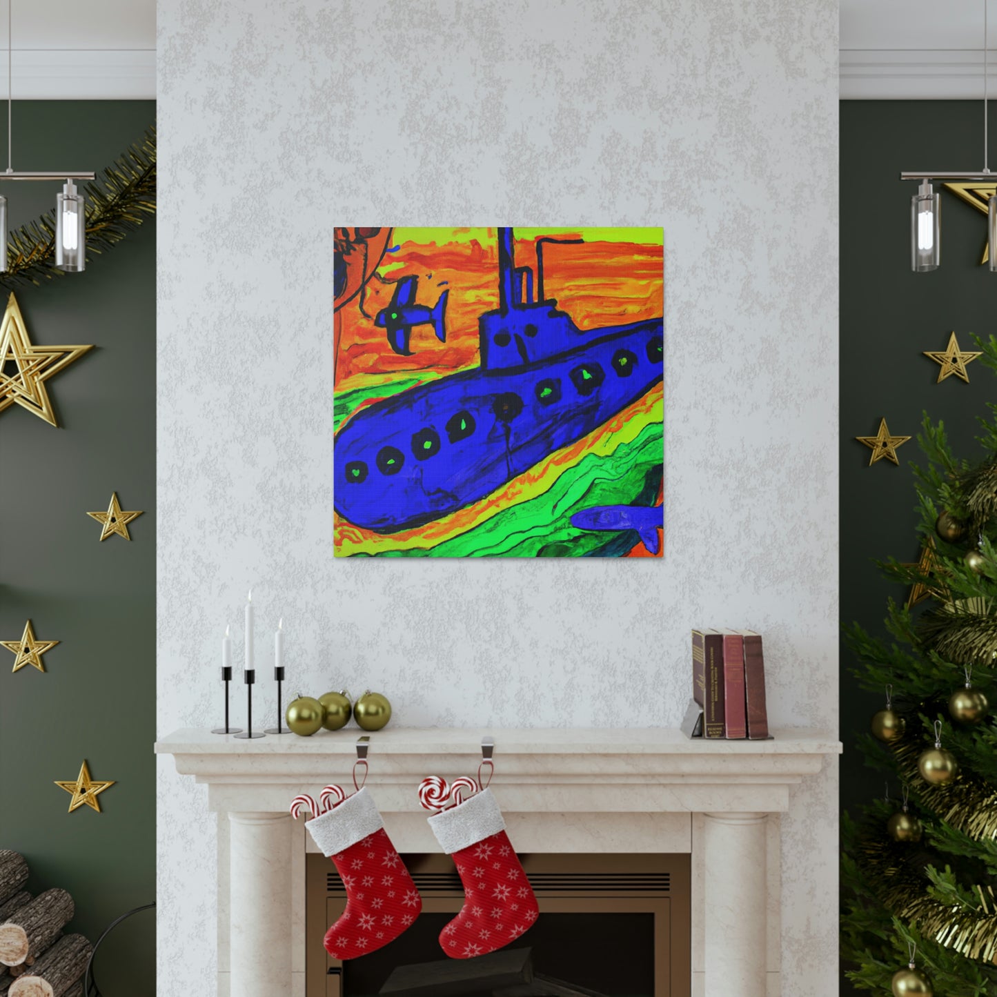 Submarine in Fauve Colors - Canvas