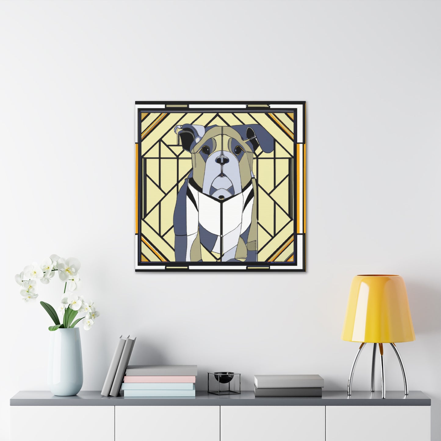 "Bulldog's Regal Roar" - Canvas