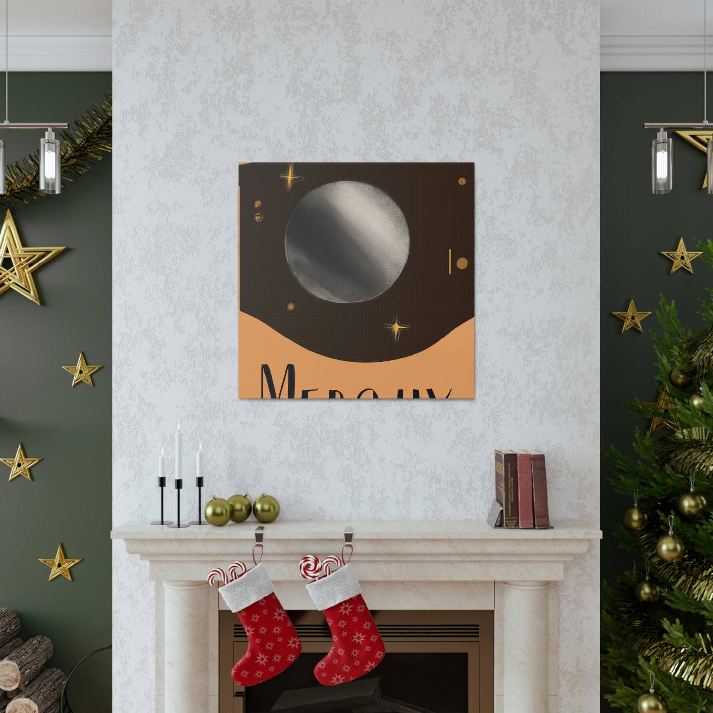 Mercury's Celestial Gaze - Canvas