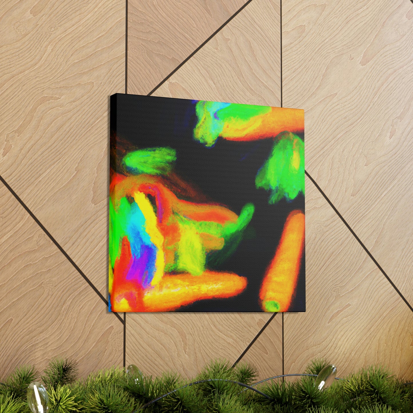 'Carrot Color Explosion' - Canvas