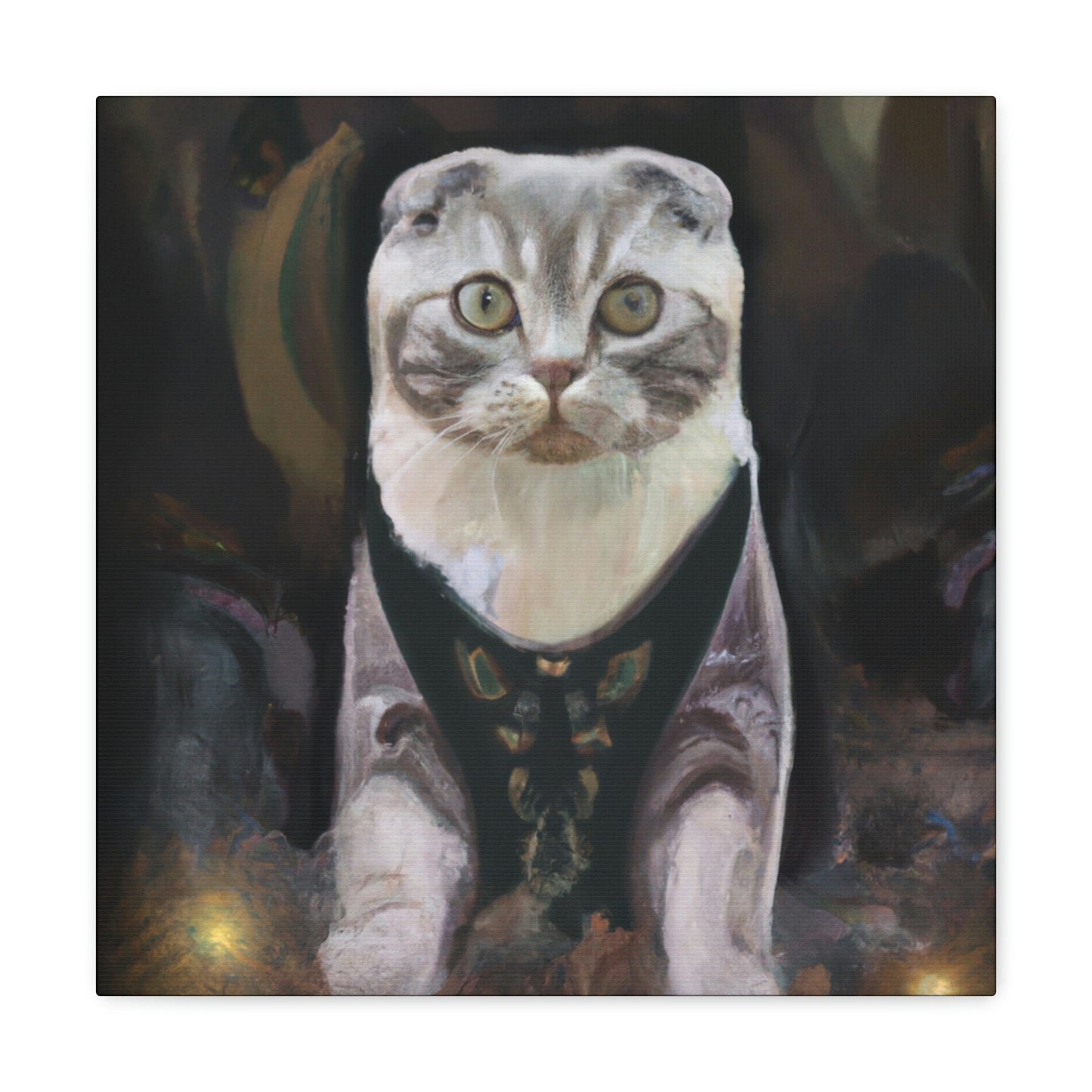 Feline Art Deco Splendor - Canvas