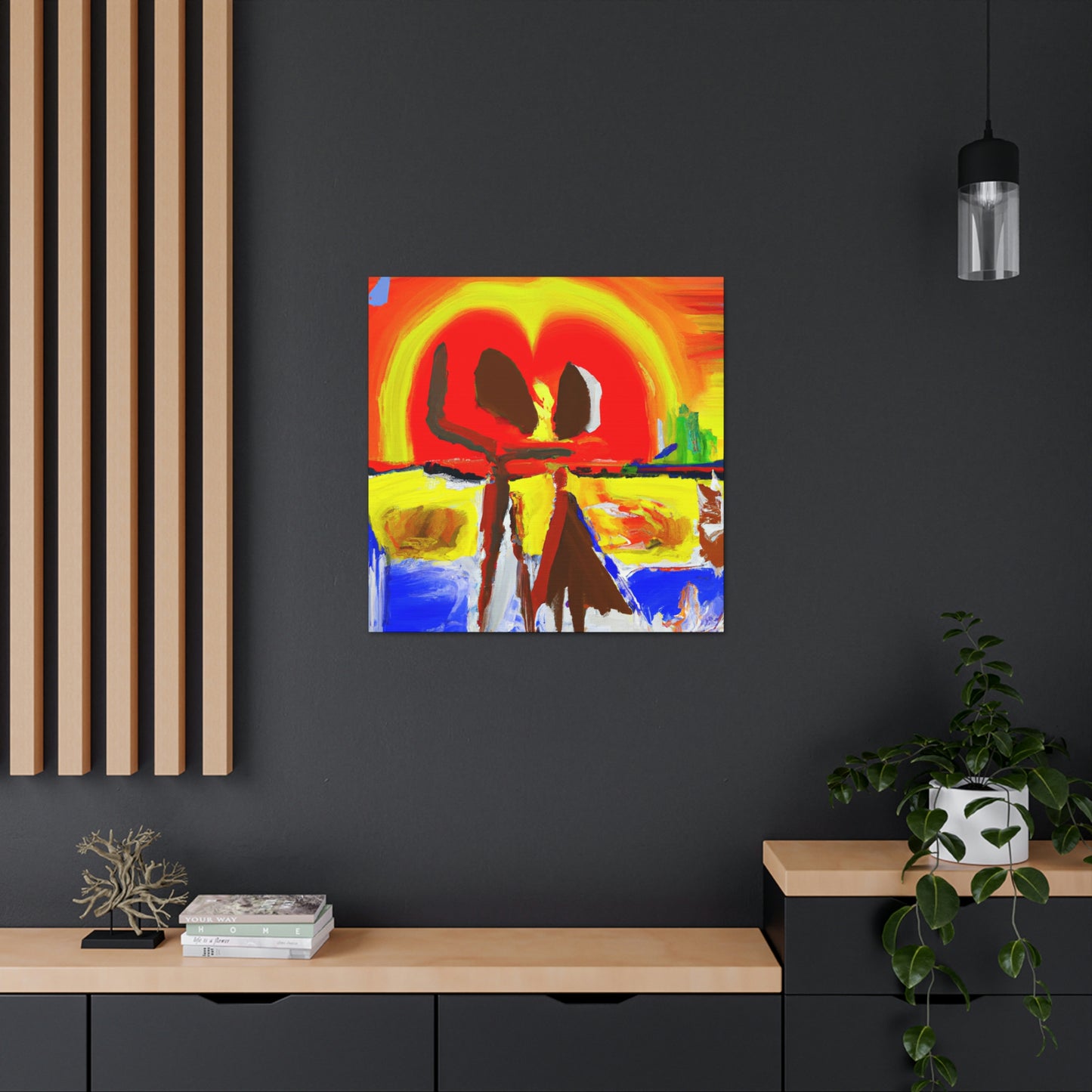 Love at Sunset - Canvas