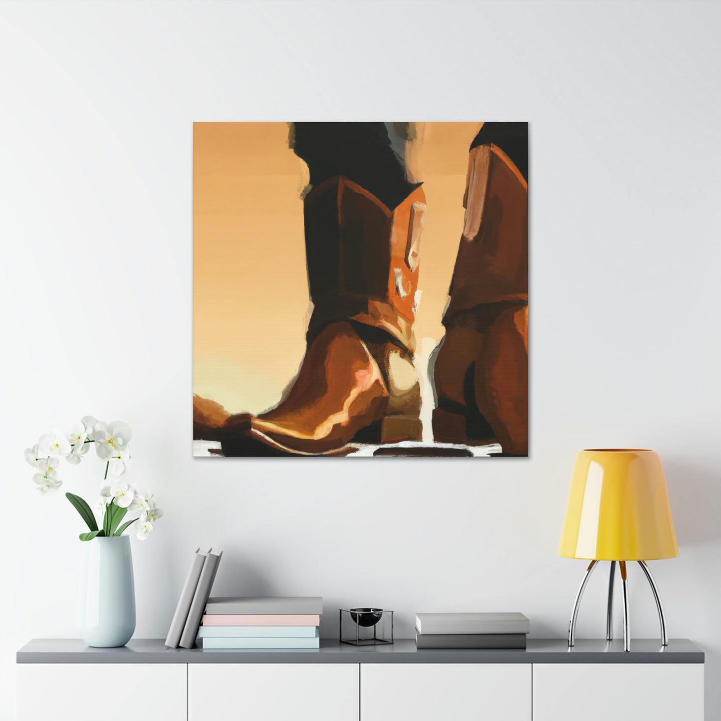 "The Boot: Minimalist" - Canvas