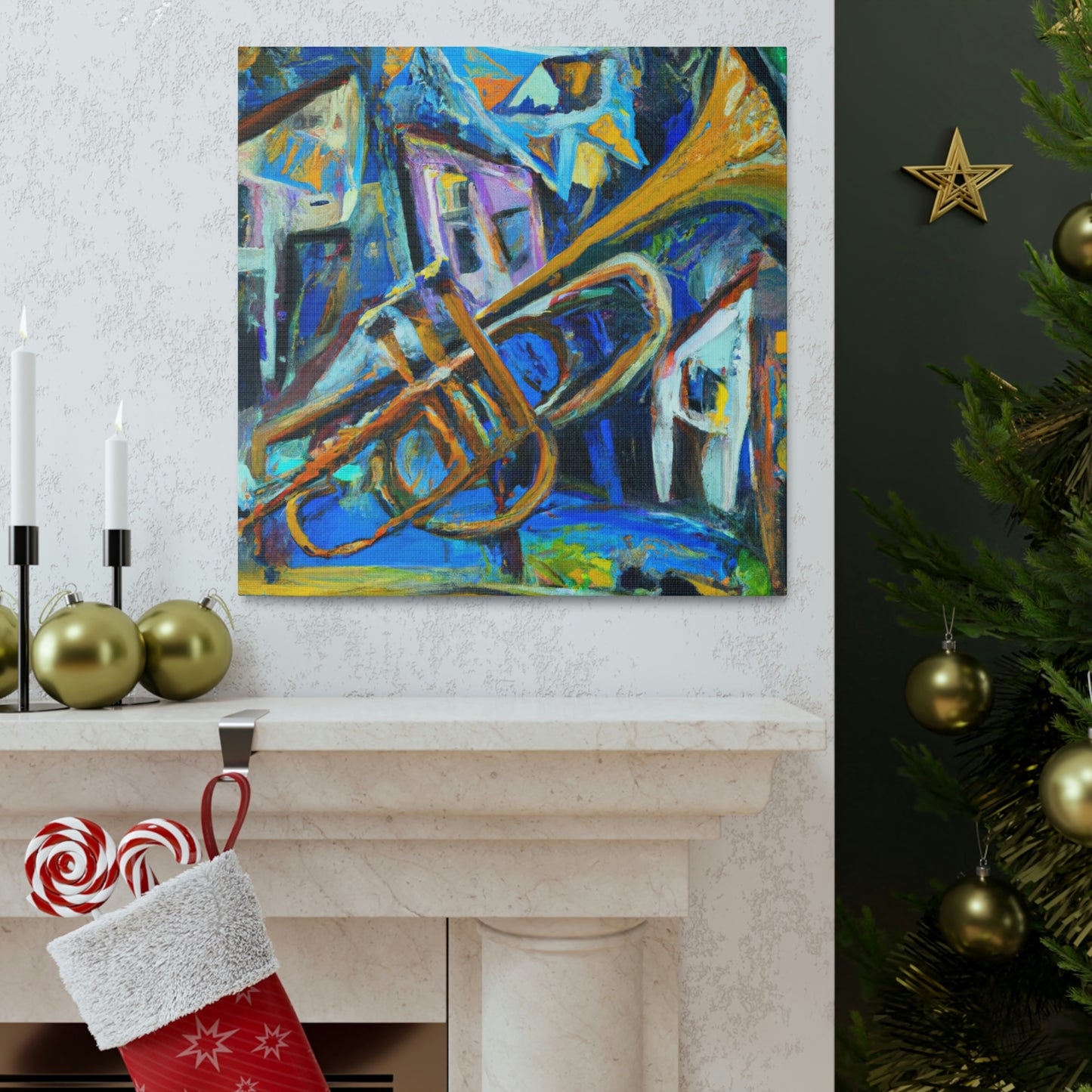 Serenading Trumpet Melody - Canvas