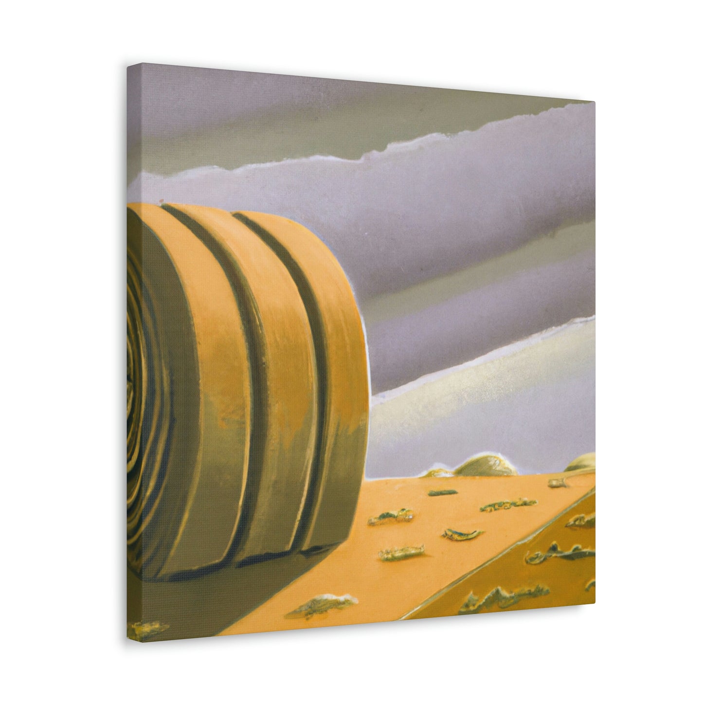 "Hay Bales in Deco". - Canvas