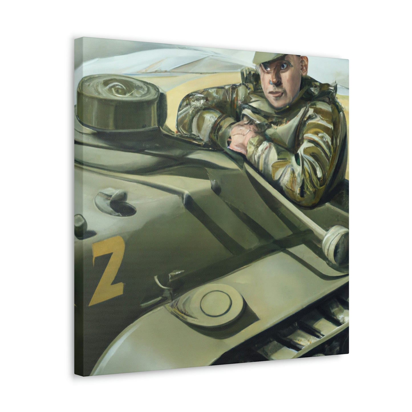 Tank Operator Courage - Canvas