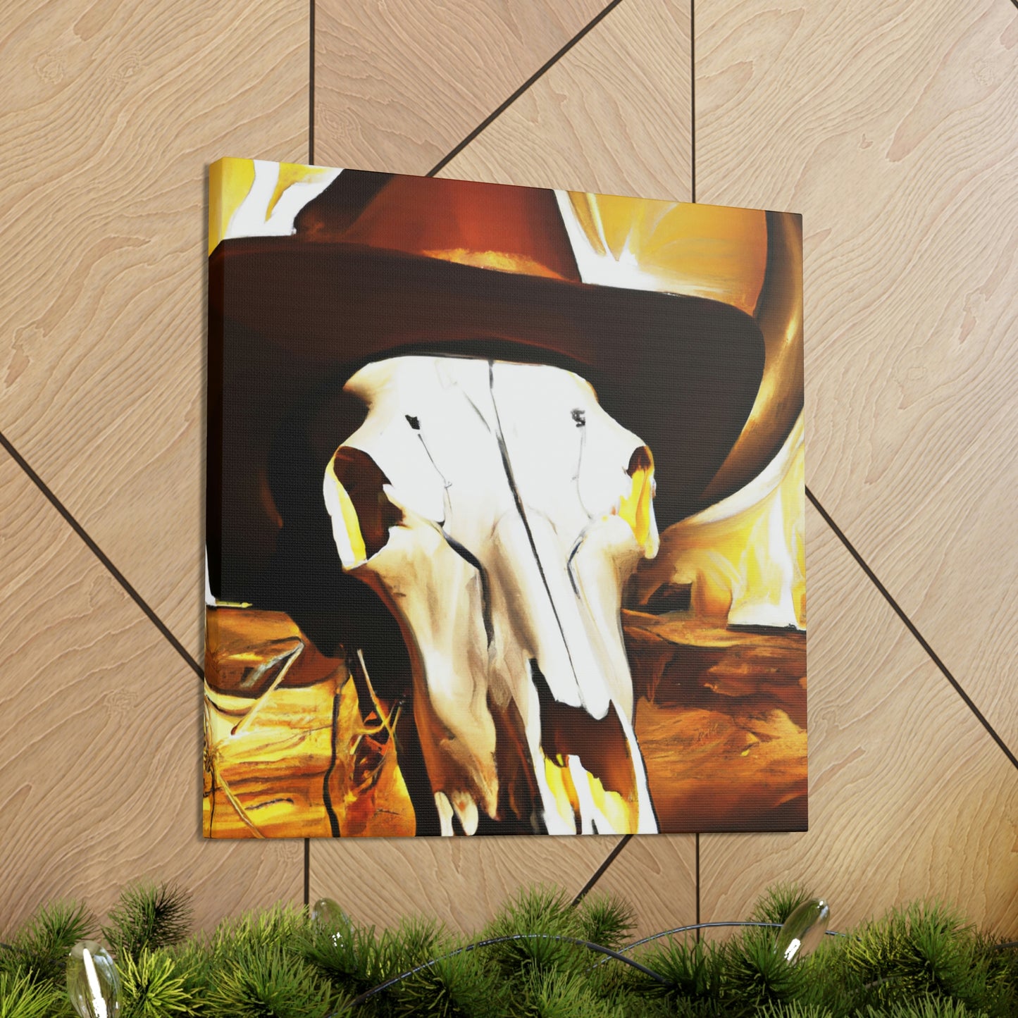 Cow Skull Comedy Set - Canvas