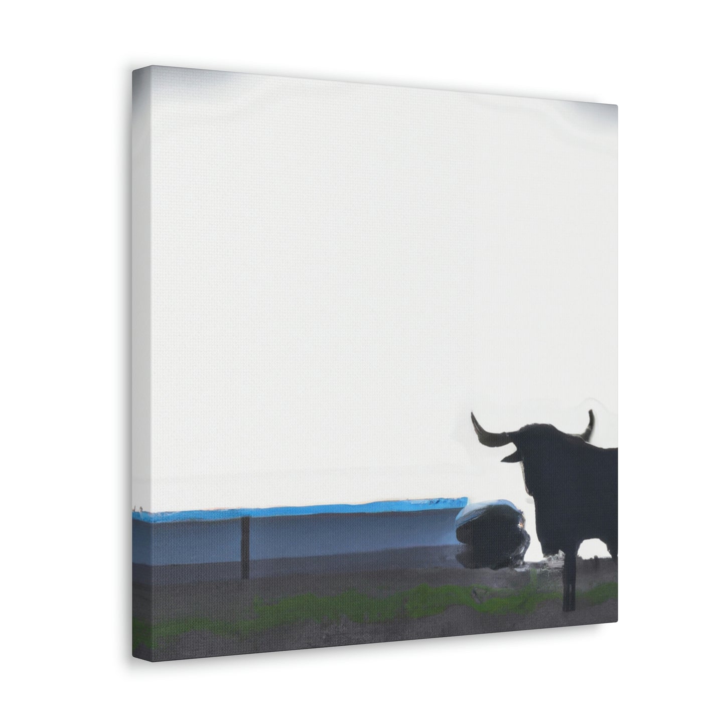 Lone Texas Longhorn - Canvas