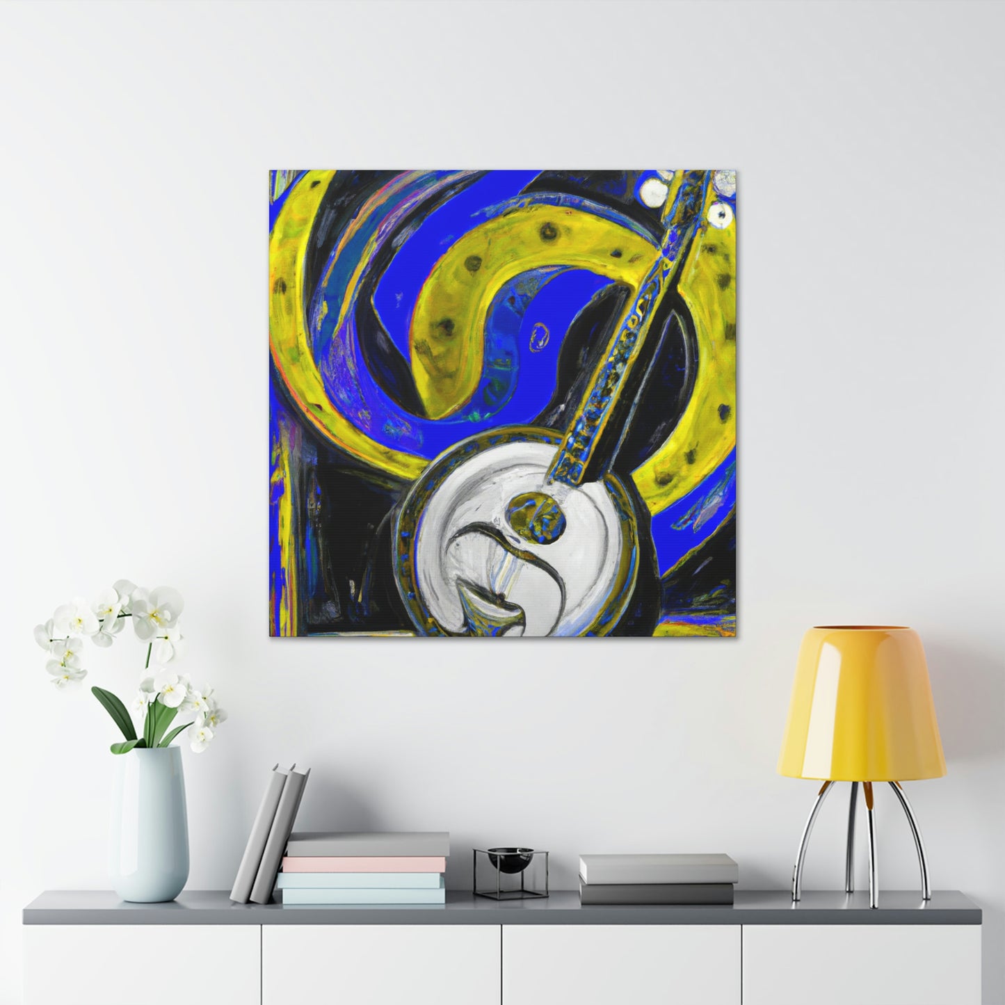 "The Banjo Illustration" - Canvas