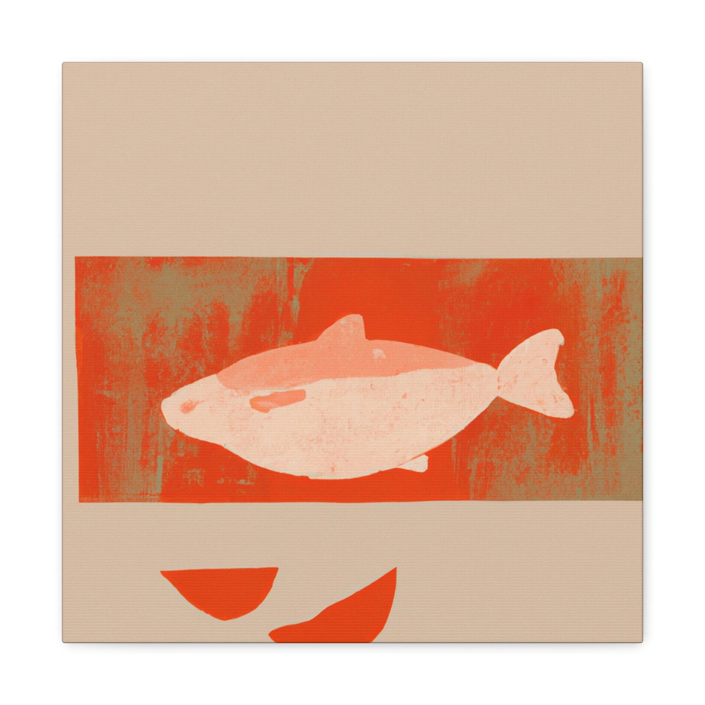 "Salmon in Simplicity" - Canvas