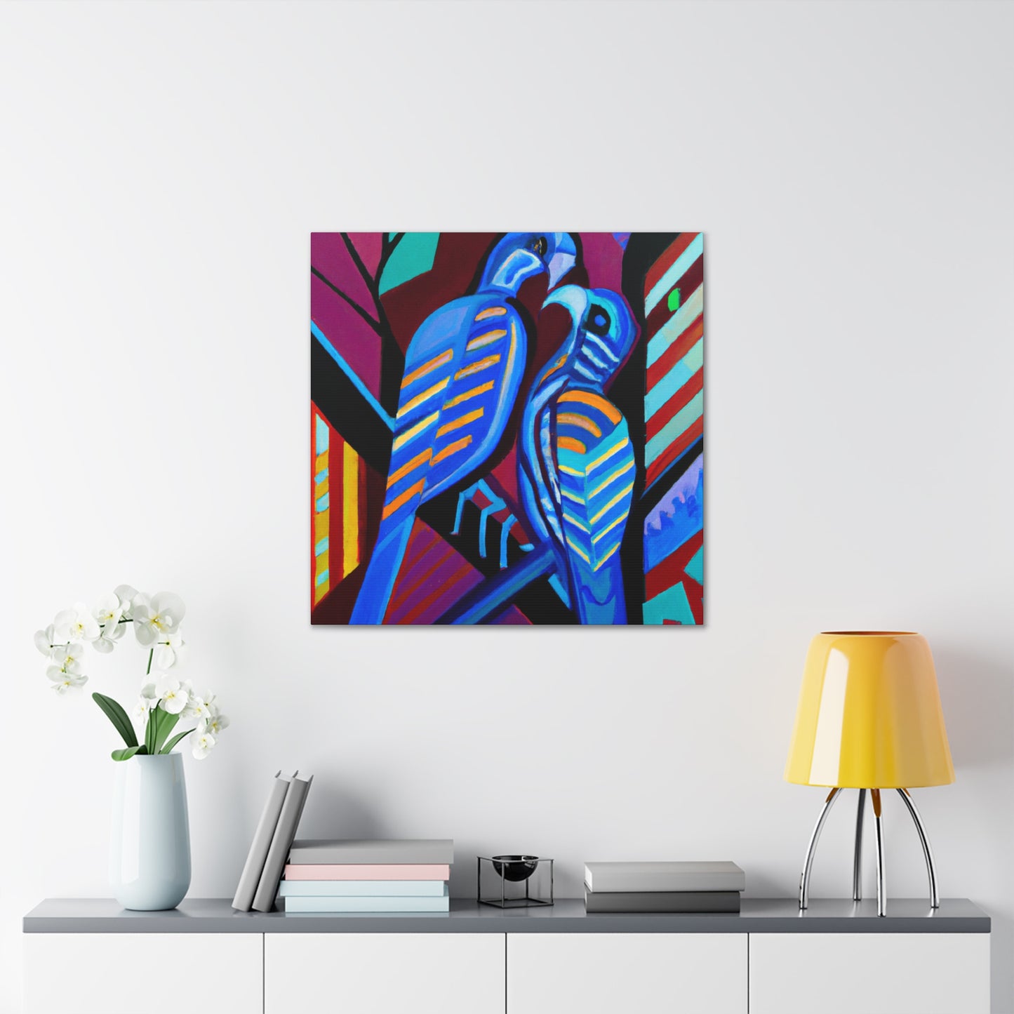 Loving Birds Flourish - Canvas