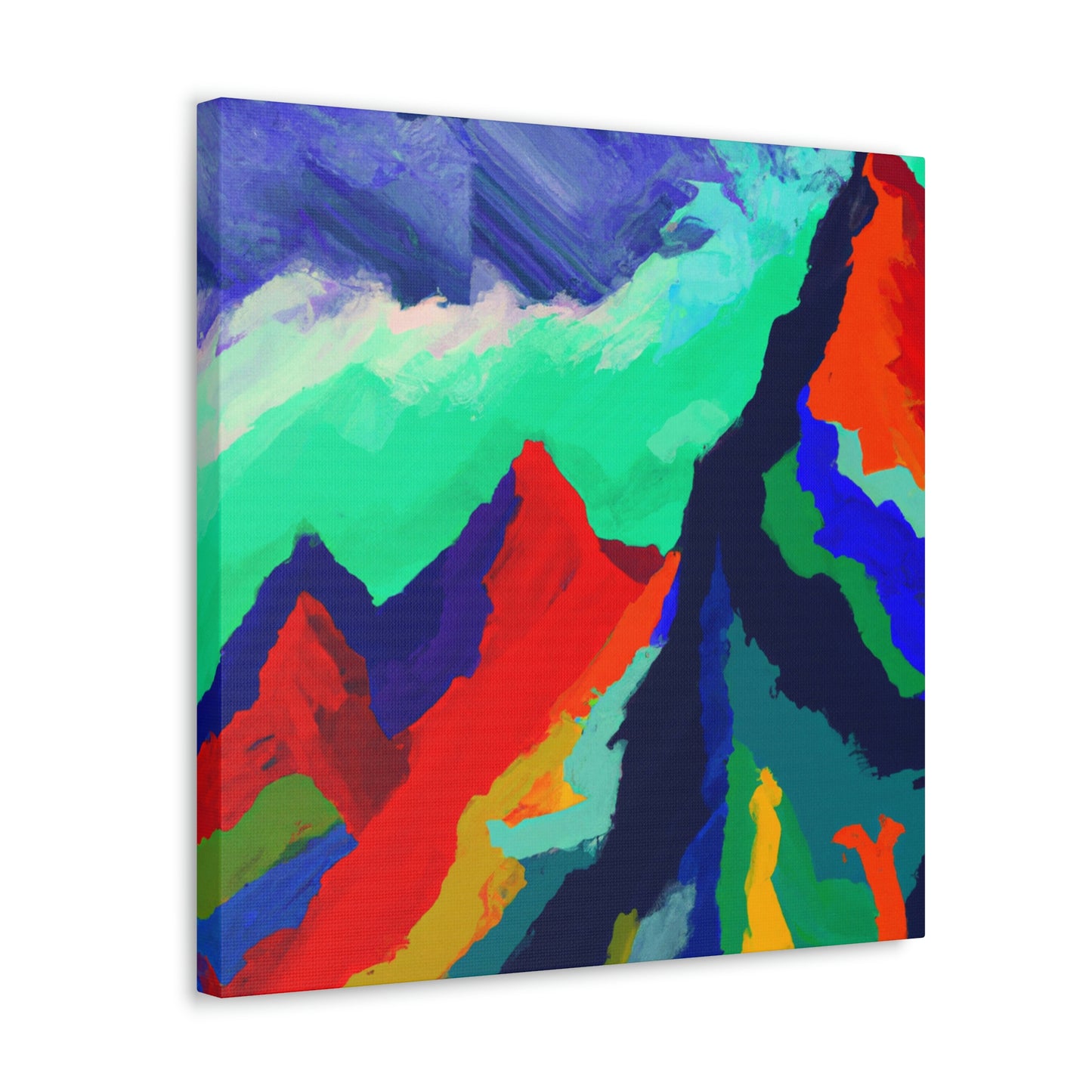 Mountain Majesty Abstract - Canvas