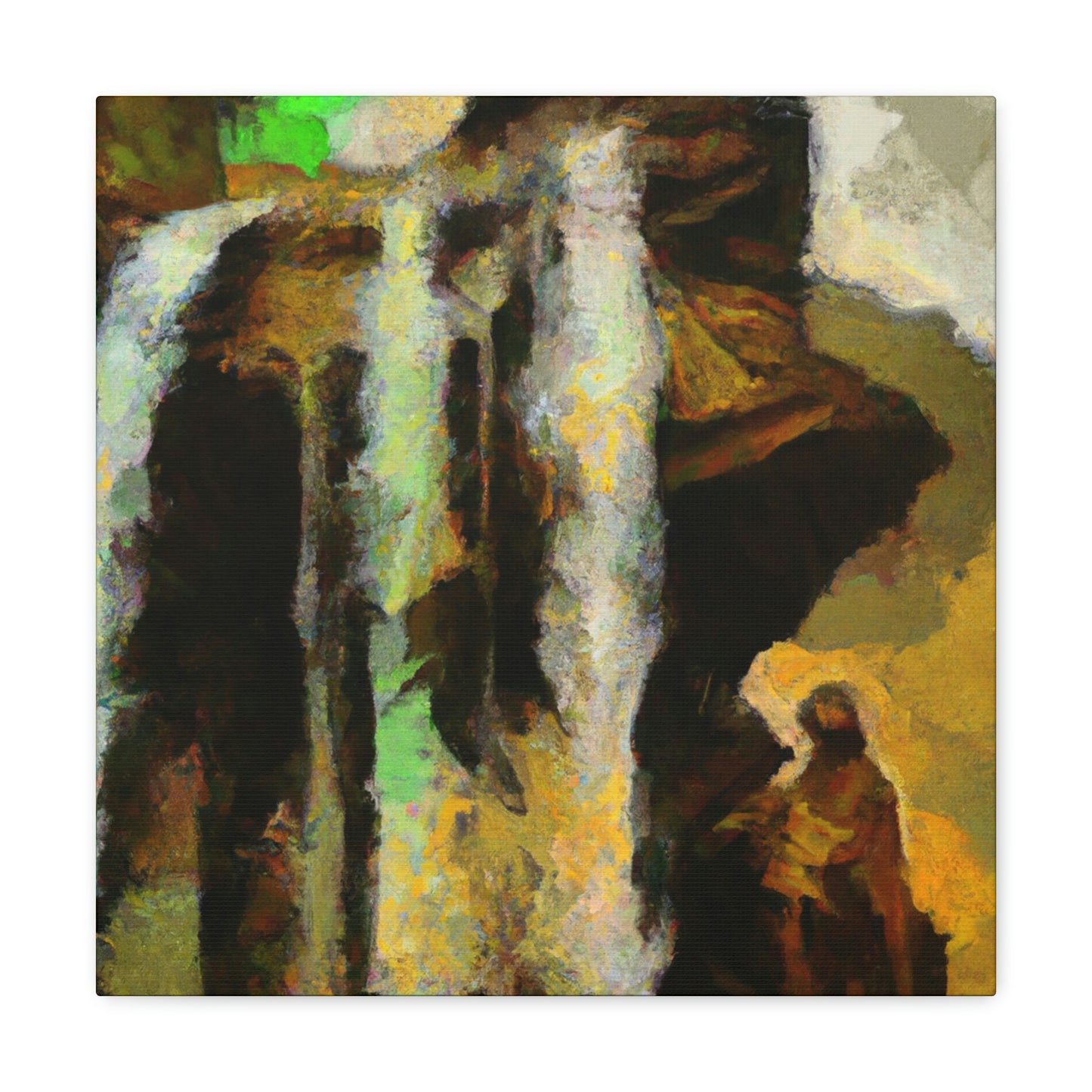 "Waterfall Melodic Mosaic" - Canvas