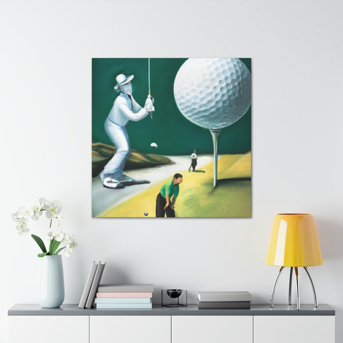 Golfing Through Dreamland - Canvas