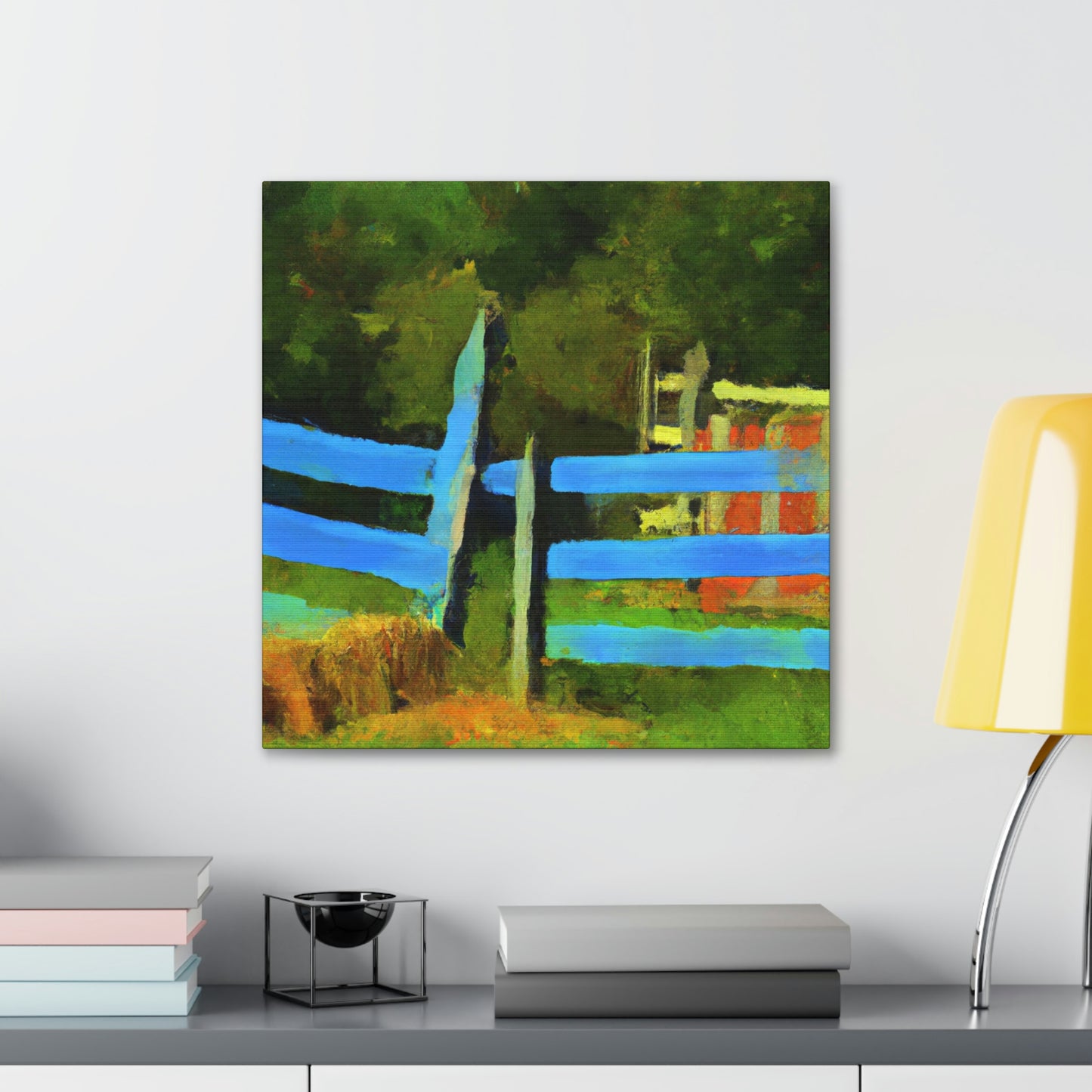 "Fence at Sunrise" - Canvas