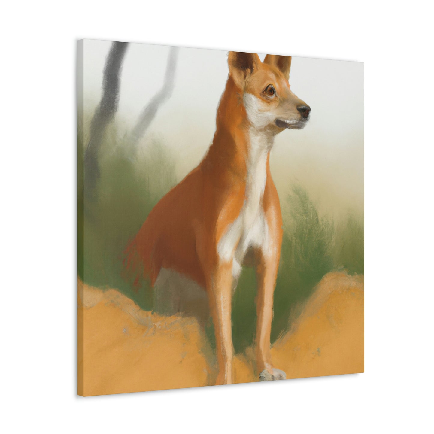 Dingo in the Outback - Canvas