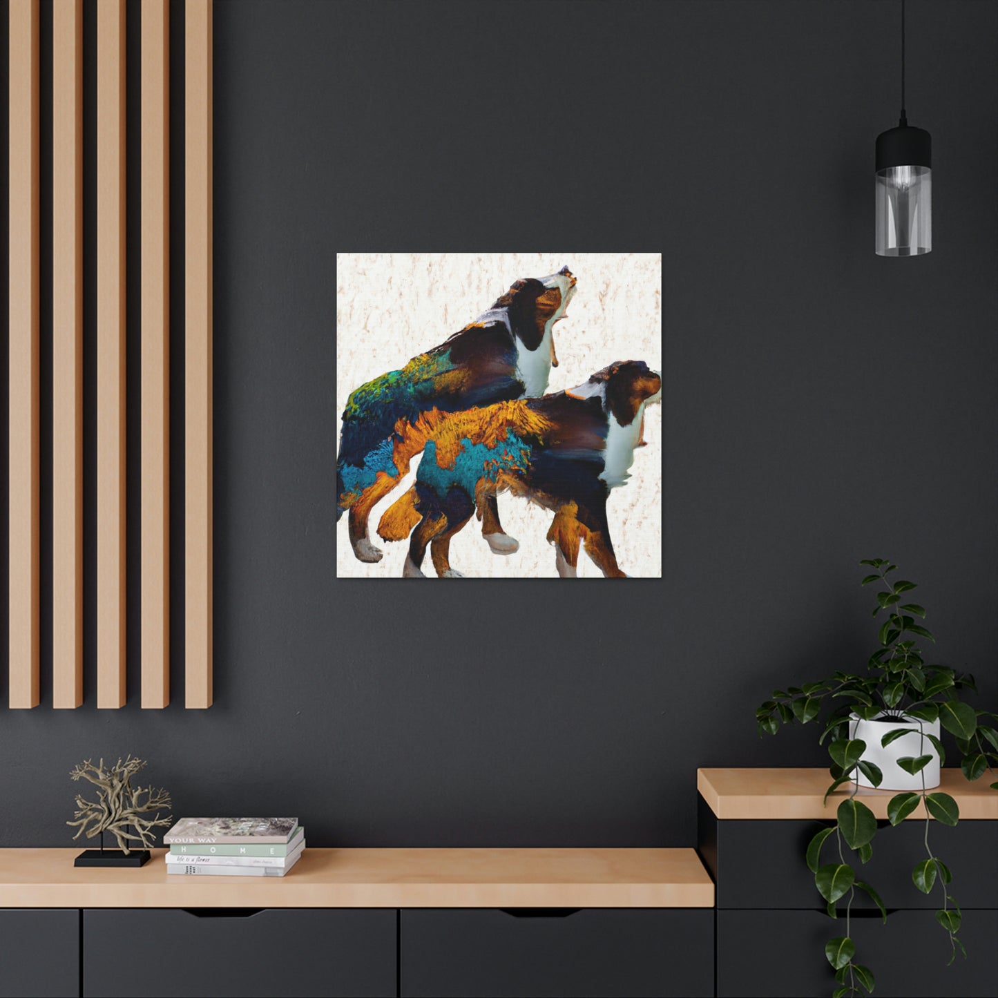 "Aussie Shepherd Minimalism" - Canvas