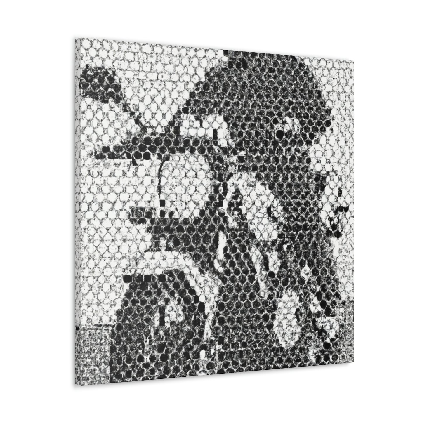 Motorcycles in Pointillism - Canvas